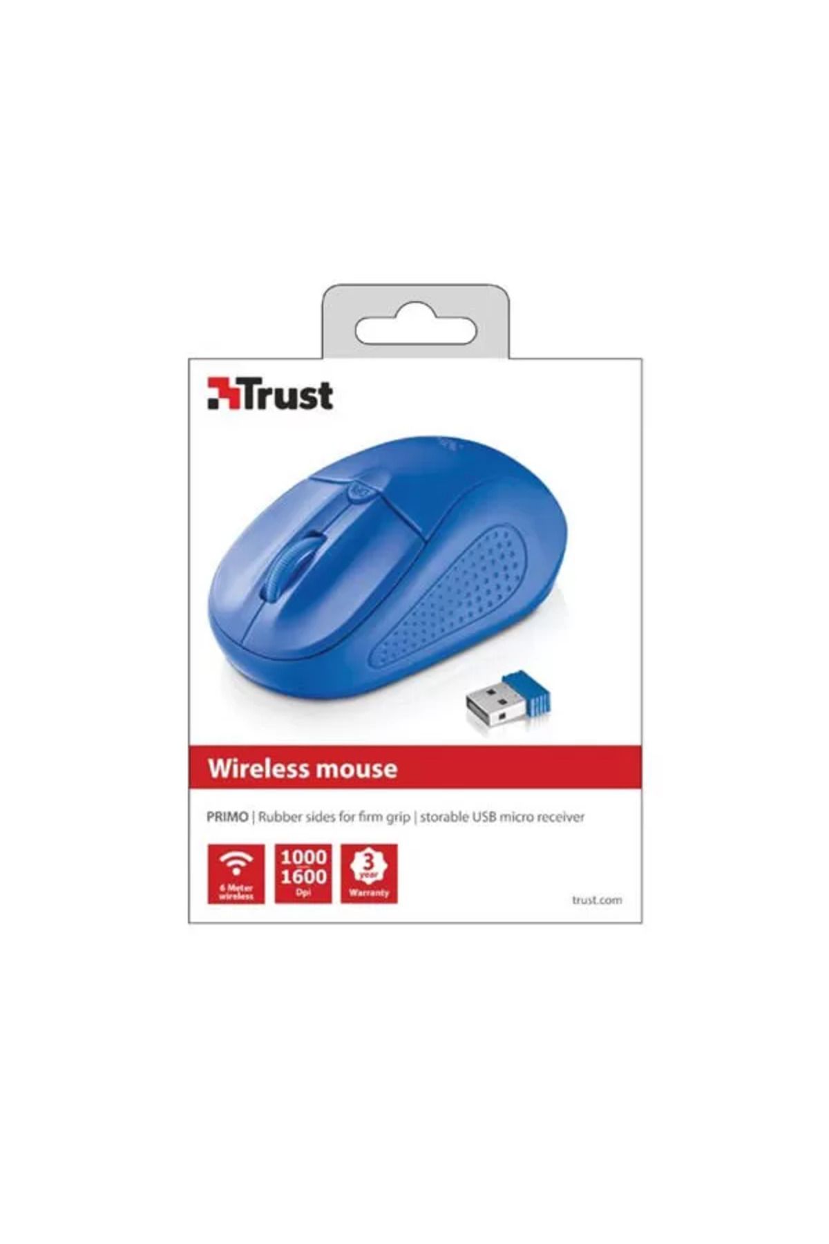 Trust Primo 20786 Kablosuz Mavi Mouse (210098004)