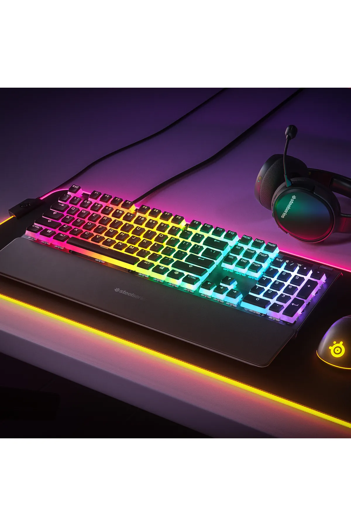 SteelSeries Prismcaps Siyah Tuş Takımı Uk