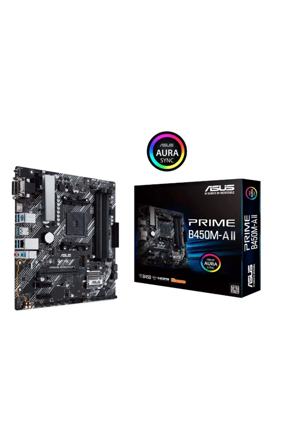 Asus Prıme B450m-a Iı Ddr4 4400mhz 1xvga 1xhdmı 1xdvı 1xm.2 Usb 3.2 Matx Am4 (1.,2. Ve 3.nesil Işlem