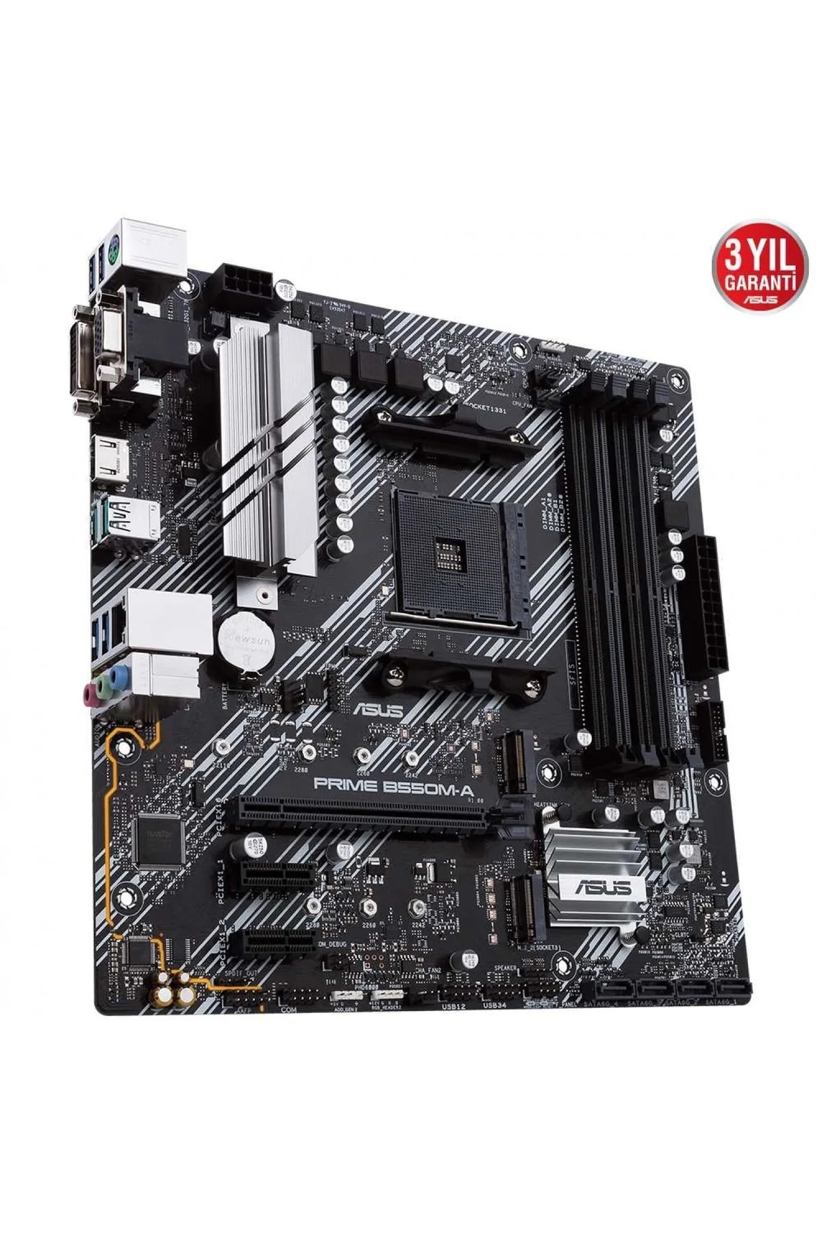 Asus Prıme B550m-a Ddr4 M2 Pcıe Nvme Hdmı Dvı Pcıe 16x V4.0 Am4 Matx