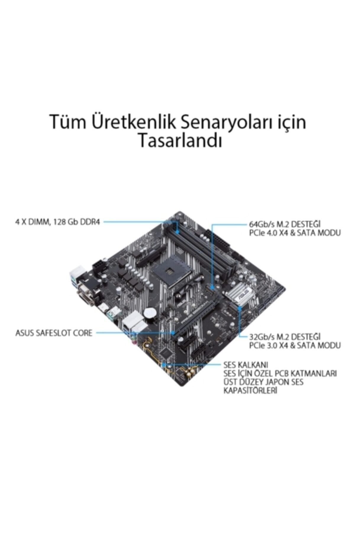 Asus Prıme B550m-k Ddr4 S+v+gl Am4