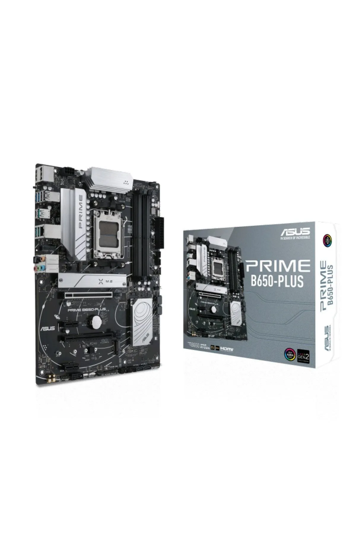 Asus Prıme B650-plus Amd B650 Am5 Ddr5 6400 Dp Hdmı 2x M2 Usb3.2 Aura Rgb 2.5gbit Lan Atx