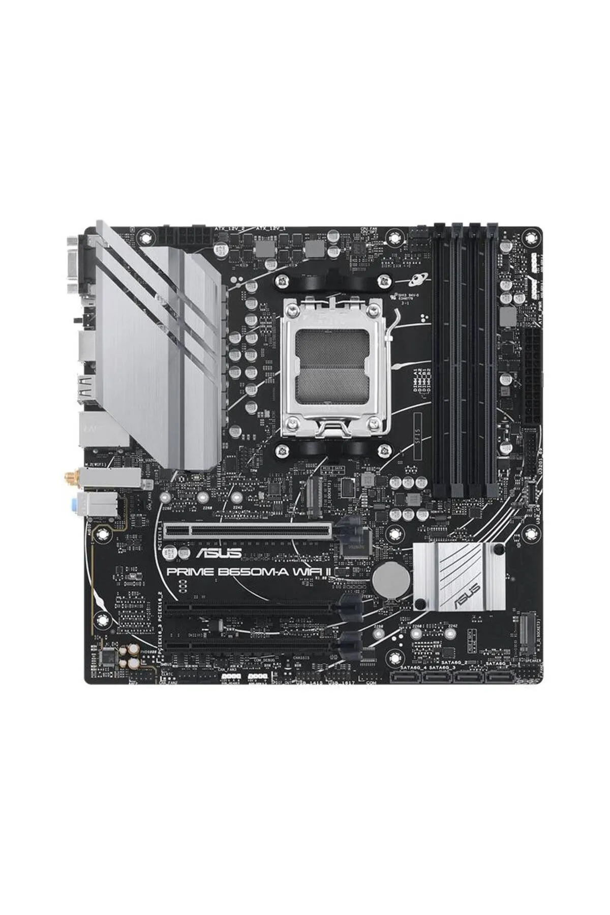 Asus Prıme B650m-a Wıfı Iı Ddr5 6400mhz 1xvga 1xhdmı 1xdp 2xm.2 Usb 3.2 Matx Am5 ( Amd Am5 7000 Seri