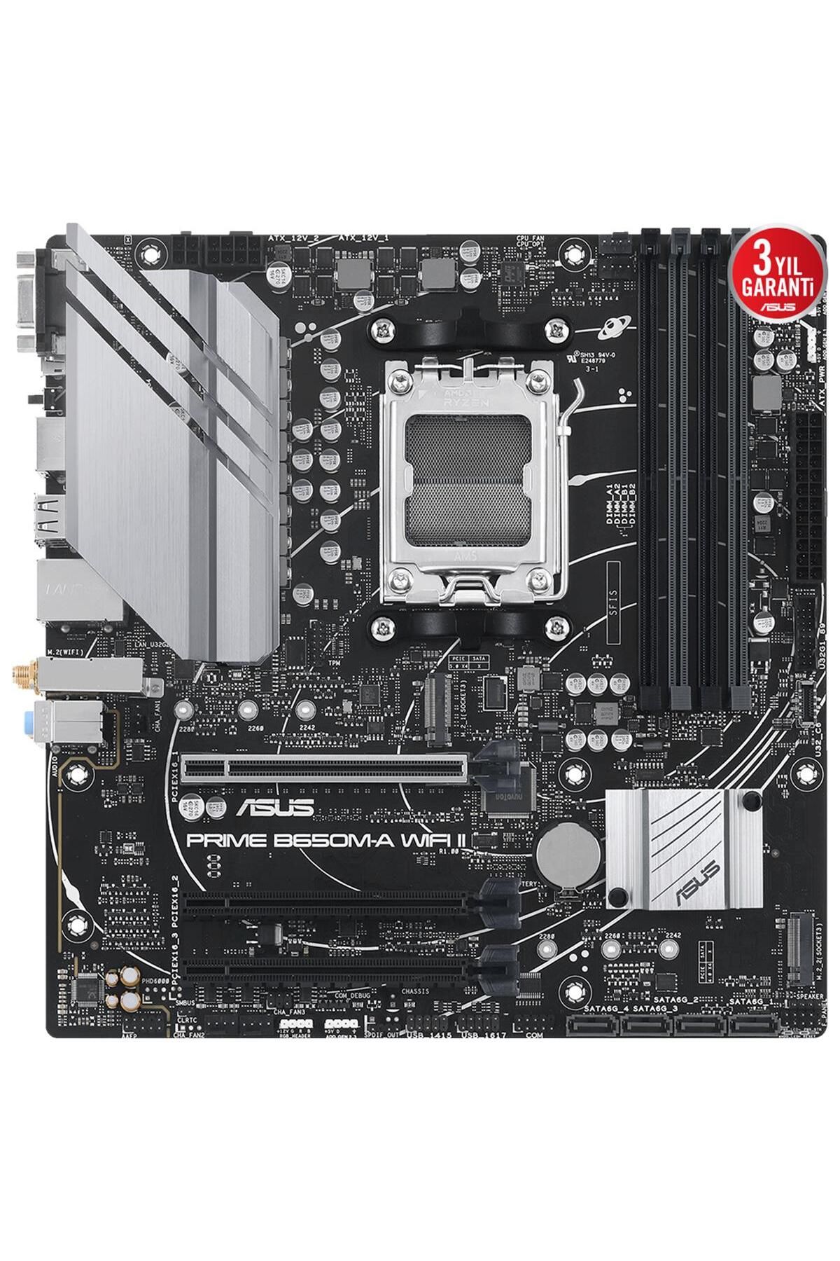 Asus Prıme B650m-a Wıfı Iı Ddr5 6400mhz(OC) M.2 Matx Am5