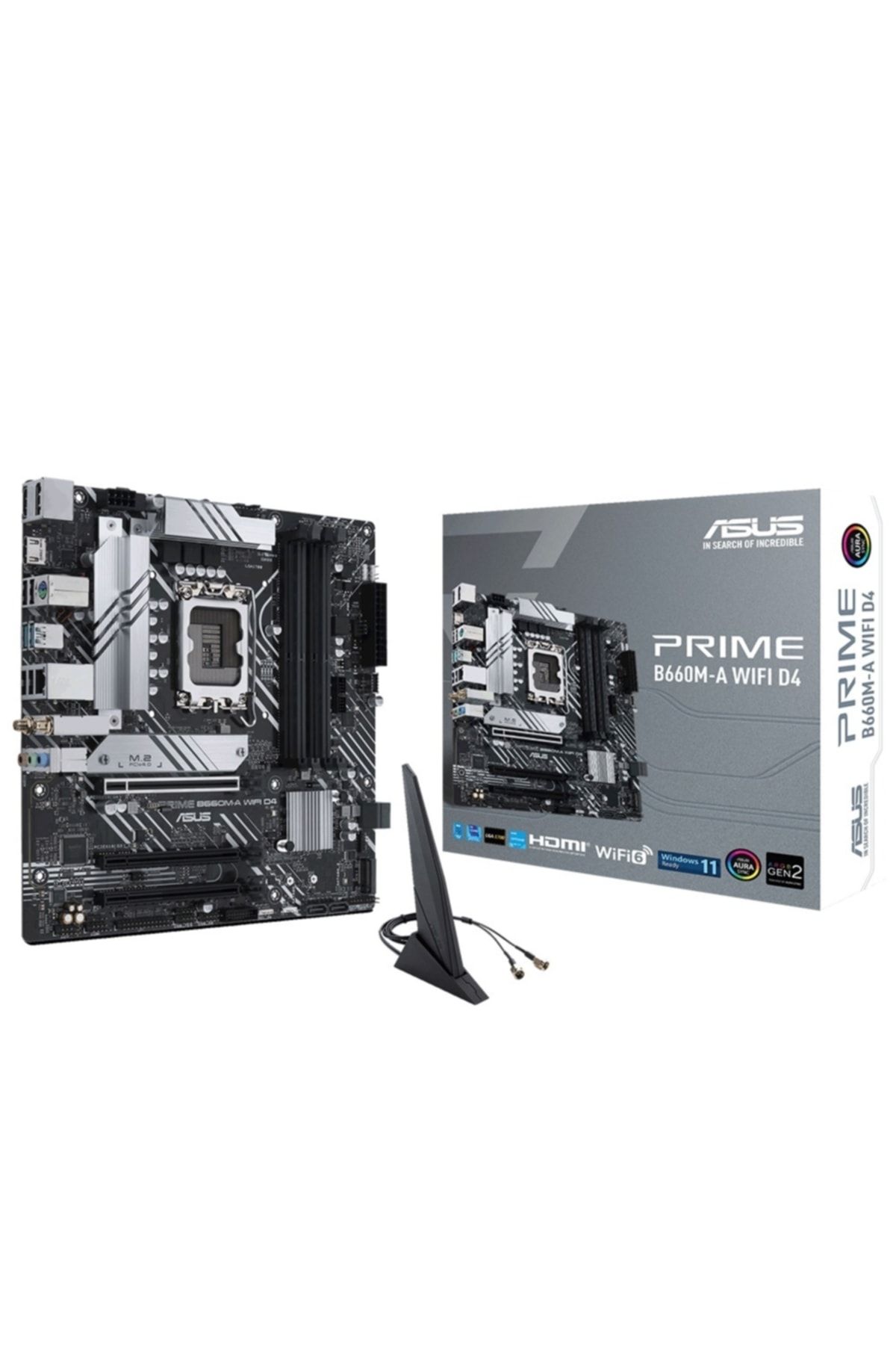 Asus Prıme B660m-a Wıfı D4 Ddr4 5333mhz(oc) M.2 Hdmı Dp Matx 1700p