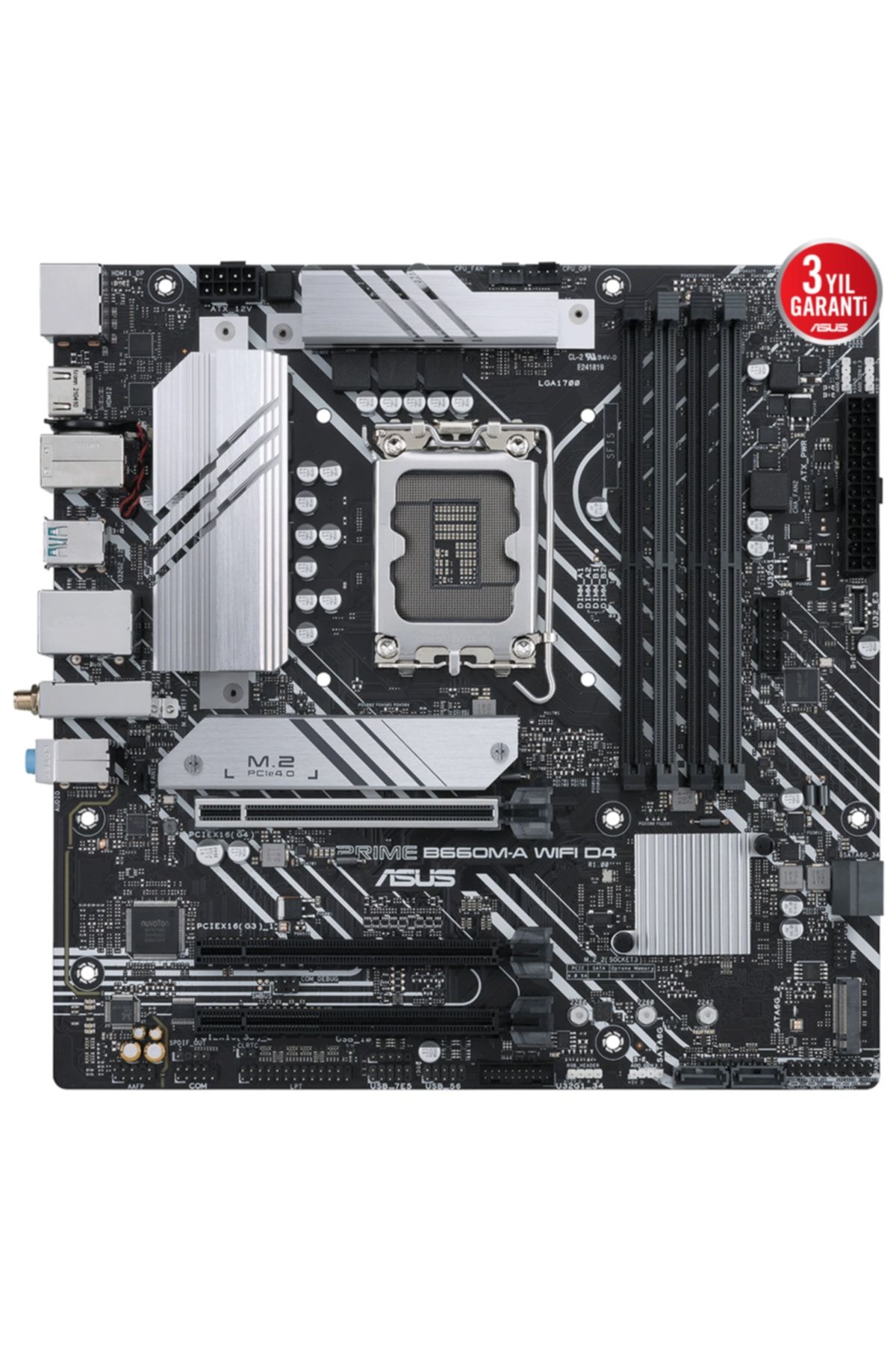 Asus Prıme B660m-a Wıfı D4 Ddr4 5333mhz(oc) M.2 Hdmı Dp Matx 1700p