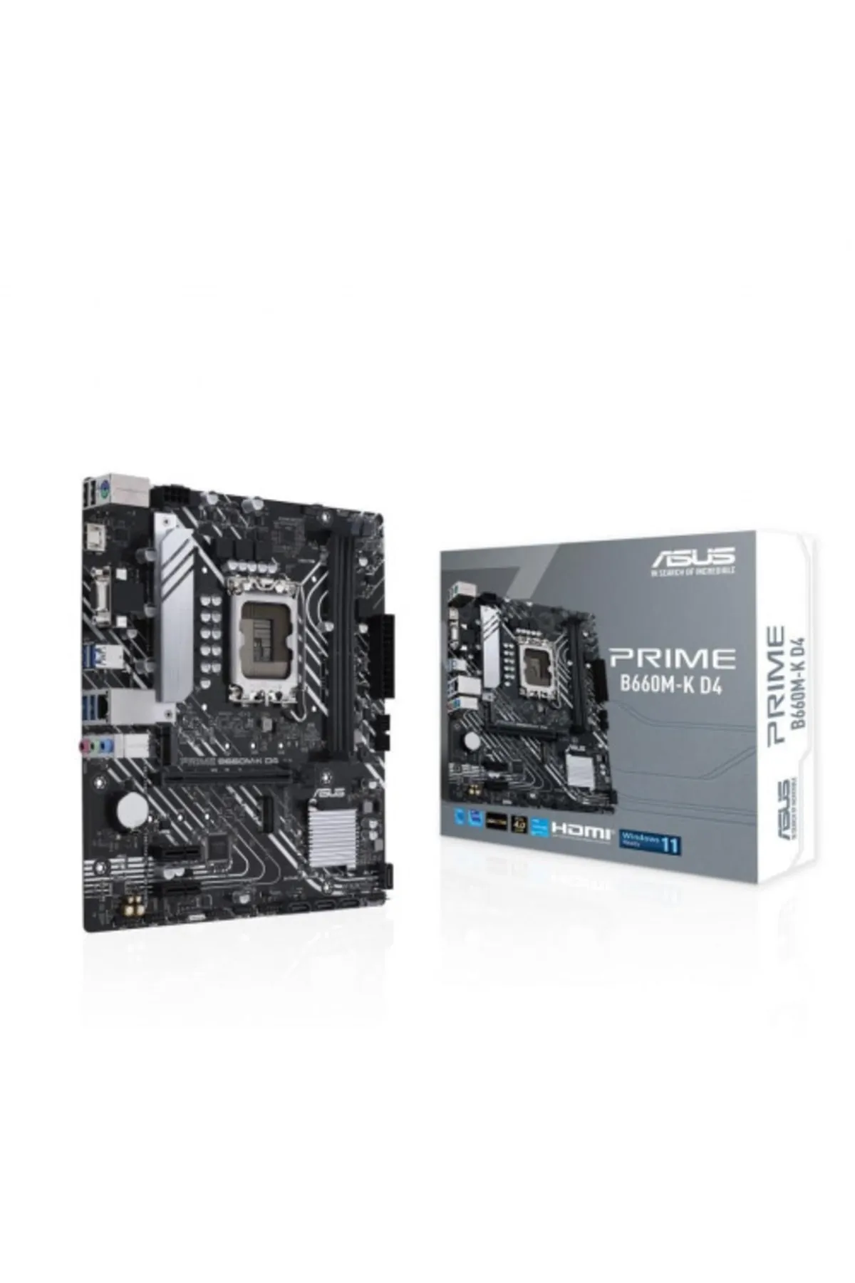 Asus Prıme B660m-k D4, 2xddr4, 2x M.2, D-sub, Hdmı, 12.nesil, Lga1700 Soket, Anakart