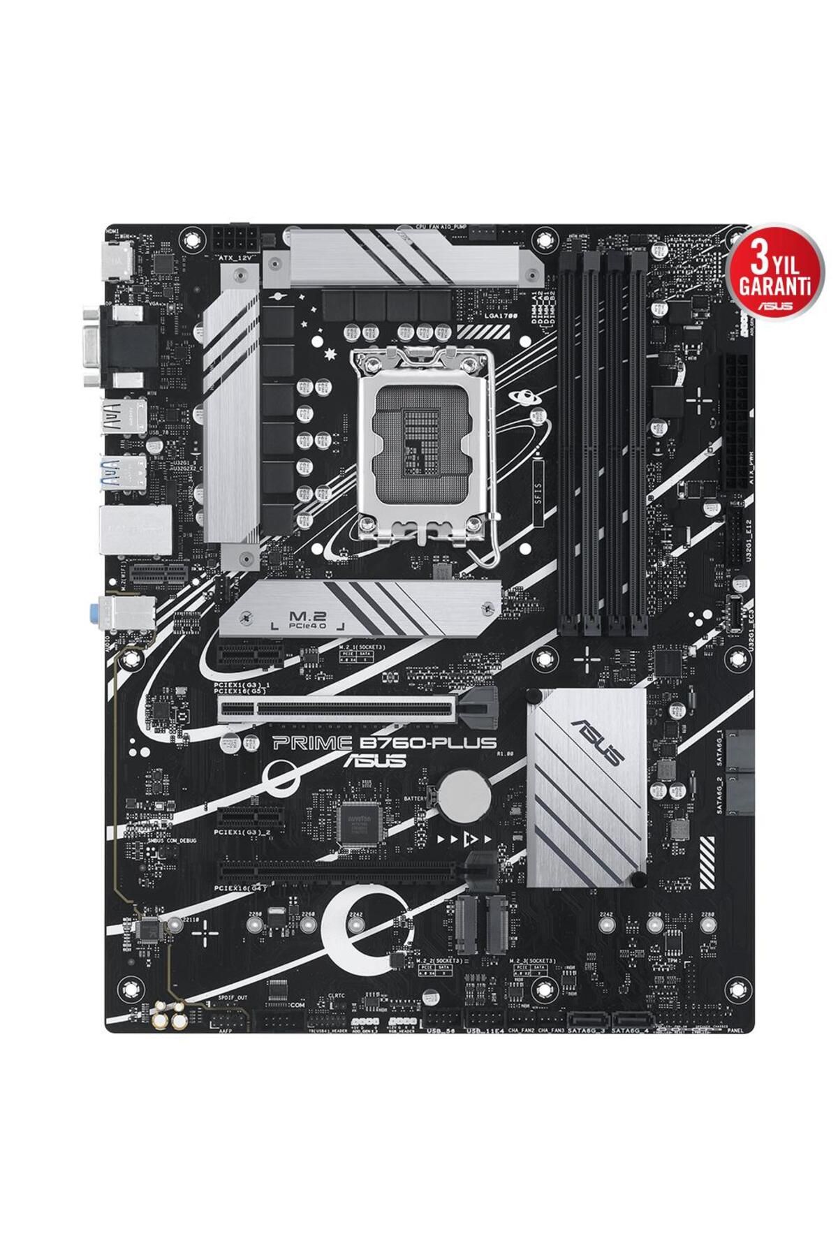 Asus Prıme B760-plus D5 7200mhz M.2 Atx 1700p