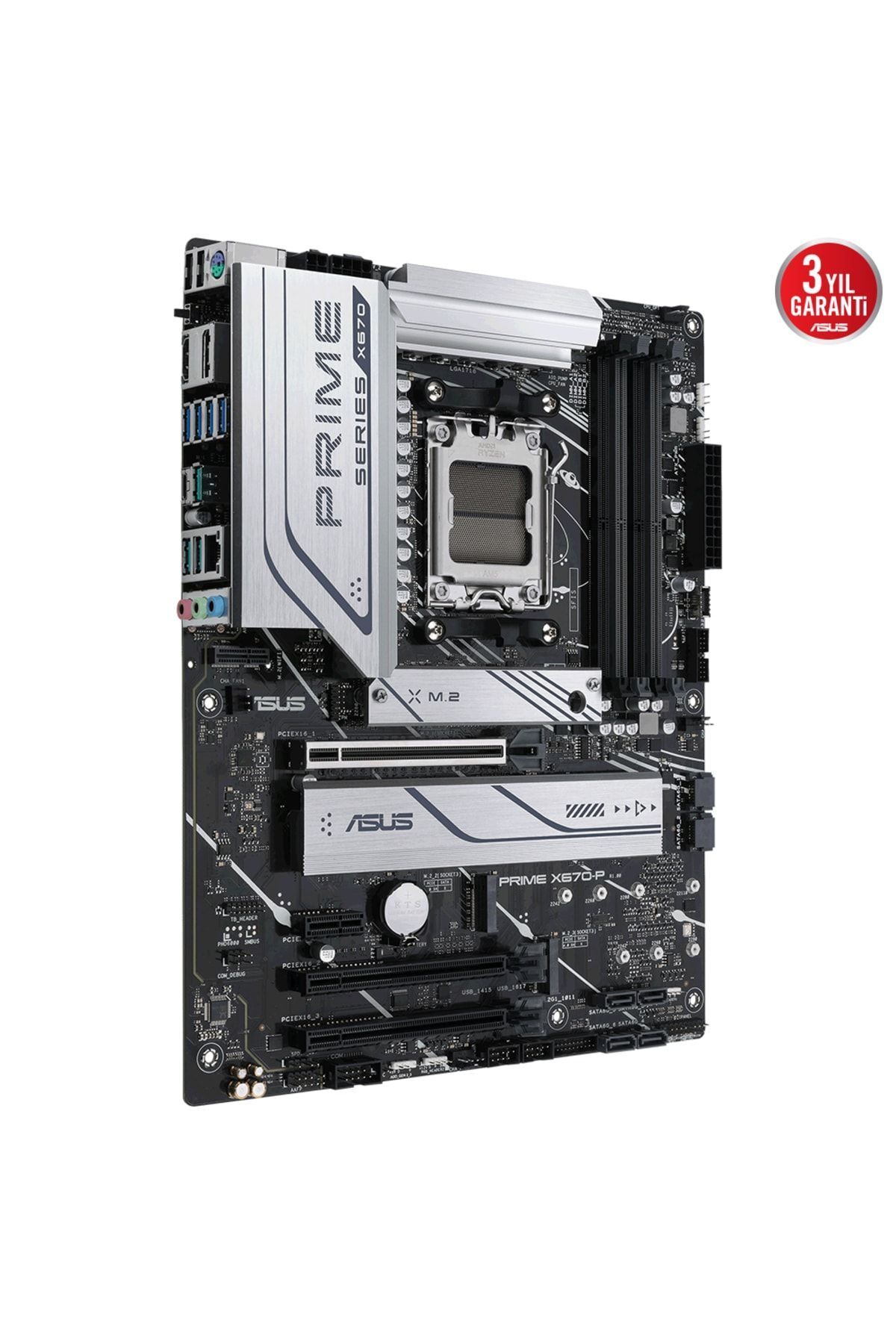 Asus Prıme X670-p-csm Amd X670 Am5 Ddr5 6400 Dp Hdmı 3x M2 Usb3.2 Aura Rgb 2.5gbit Lan Atx 5x P