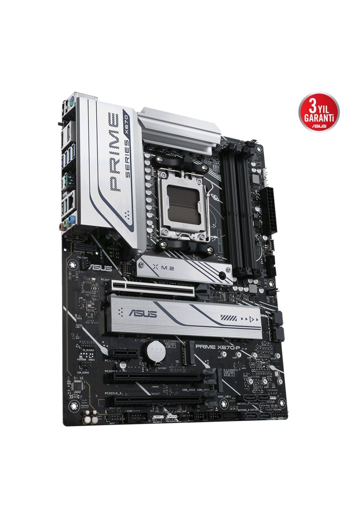 Asus Prıme X670-p-csm Amd X670 Am5 Ddr5 6400 Dp Hdmı 3x M2 Usb3.2 Aura Rgb 2.5gbit Lan Atx 5x P