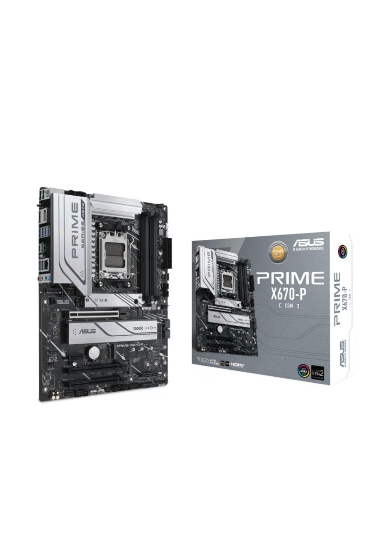 Asus Prıme X670-p Ddr5 Hdmı Dp Pcıe 16x V4.0 Am5 Atx