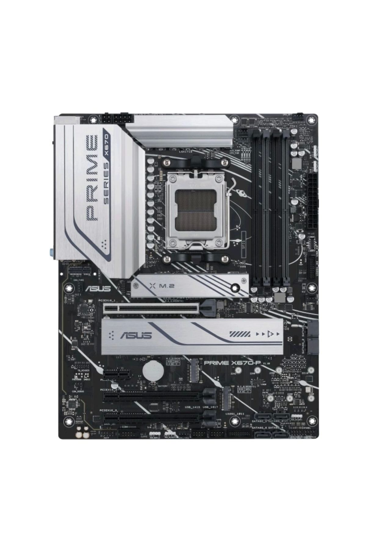 Asus Prıme X670-p Ddr5 Hdmı Dp Pcıe 16x V4.0 Am5 Atx