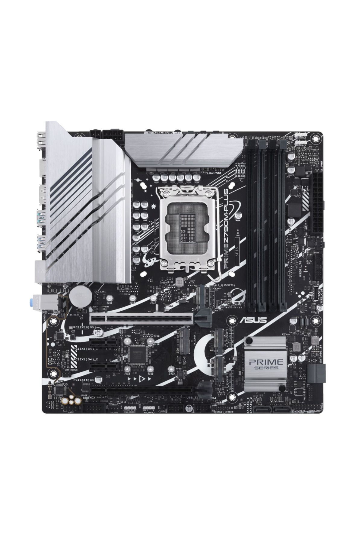 Asus Prıme Z790m-plus, 4xddr5, 3x M.2, Hdmı, Dp, Type-c, 12-13.nesil, Lga1700 Soket, Argb Gaming Ana