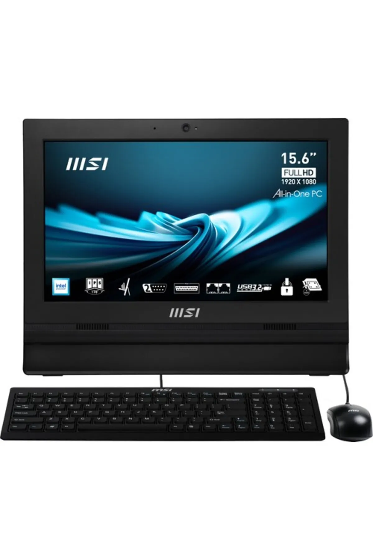 MSI Pro Ap162t Adl-002xtr 15.6 1366x768 (HD) Dokunmatık Celeron N100 4gb Ddr4 128gb Ssd Dos Sıyah Aı