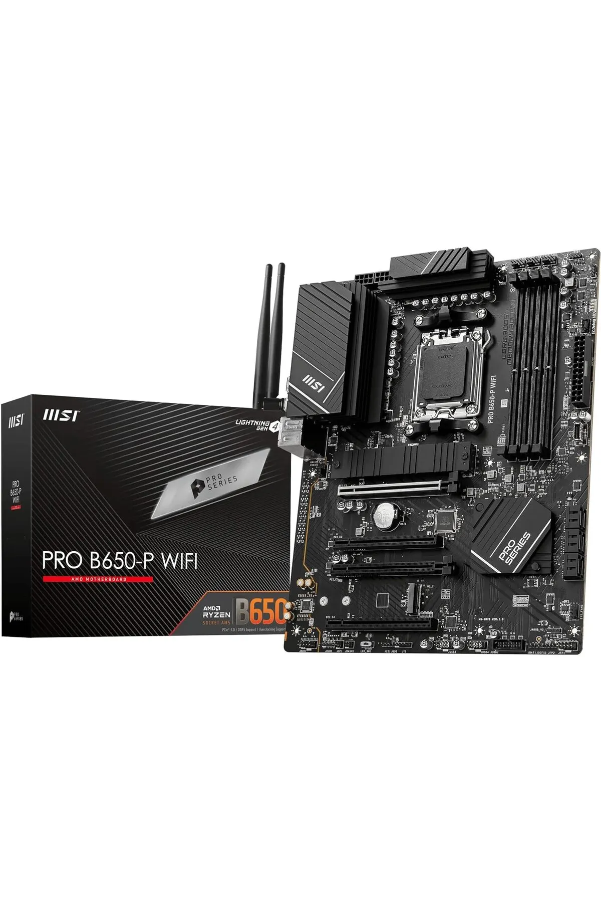 MSI Pro B650-p Wifi Anakart, Atx - Amd Ryzen 7000 Serisi Işlemcileri Destekler, Am5 - Ddr5 Memory Bo