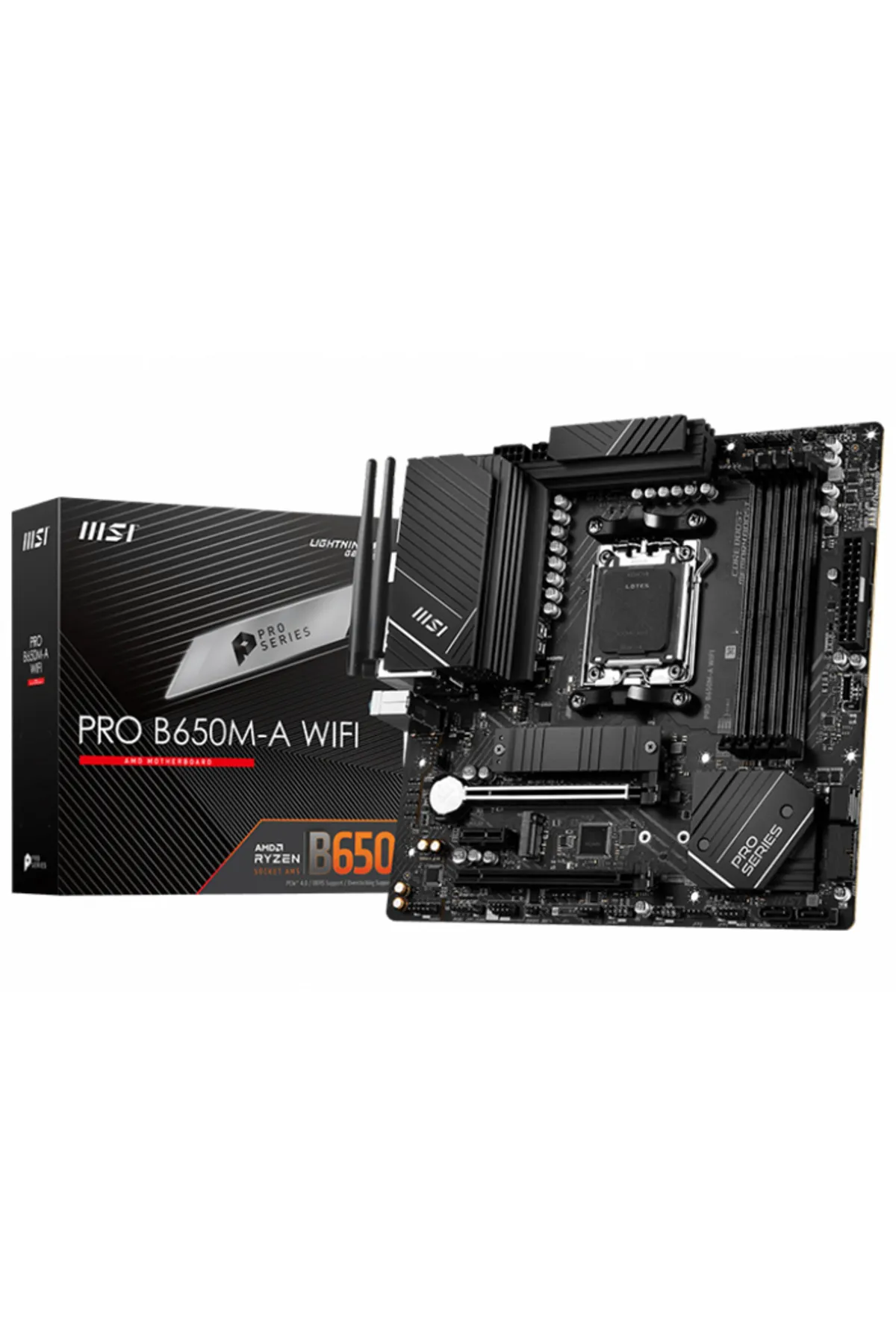 MSI Pro B650m-a Wıfı Amd B650 Soket Am5 Ddr5 6400(OC)mhz Matx Gaming (OYUNCU) Anakart