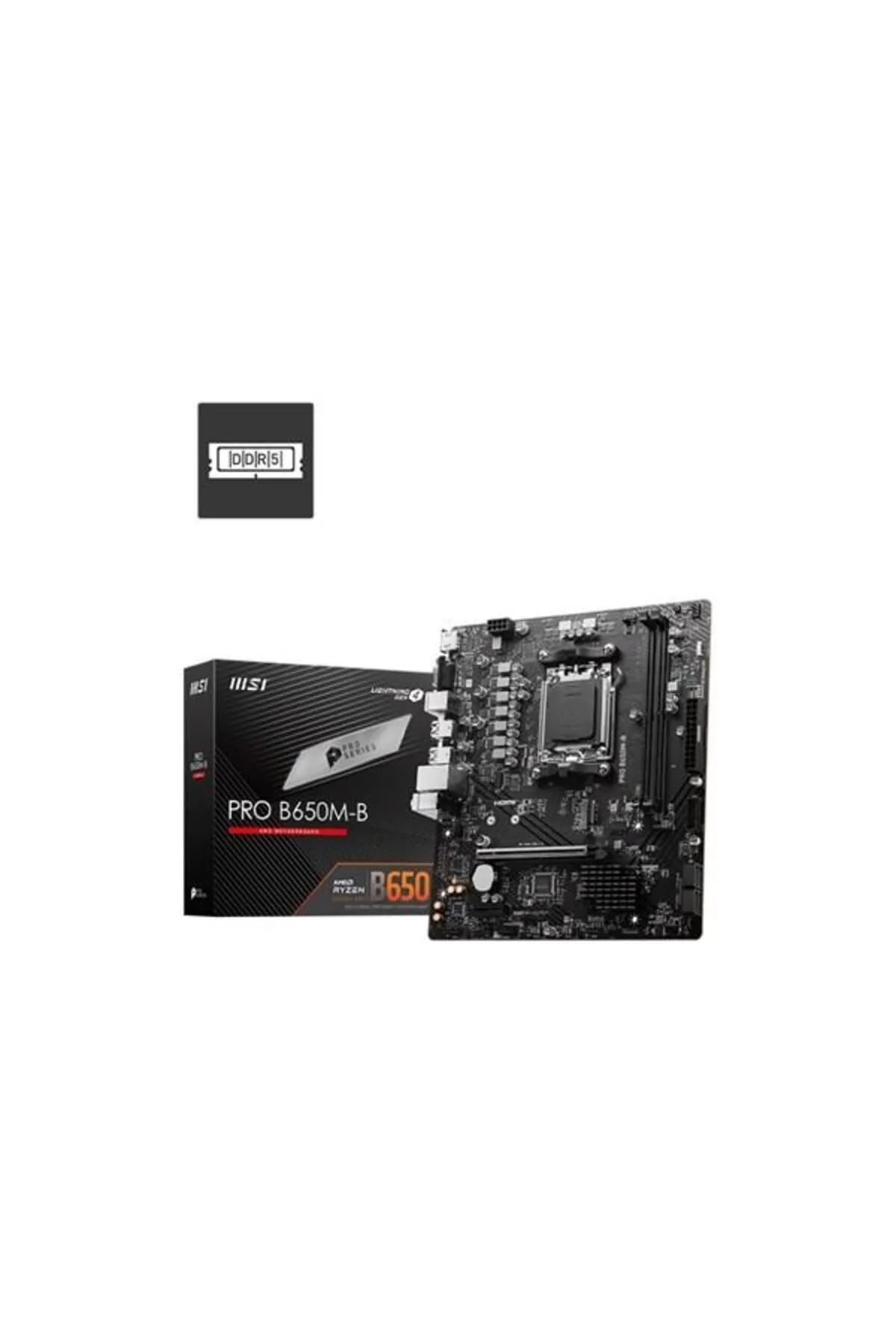 MSI Pro B650m-b Ddr5 Hdmı Pcıe 16x V4.0 Am5 Matx