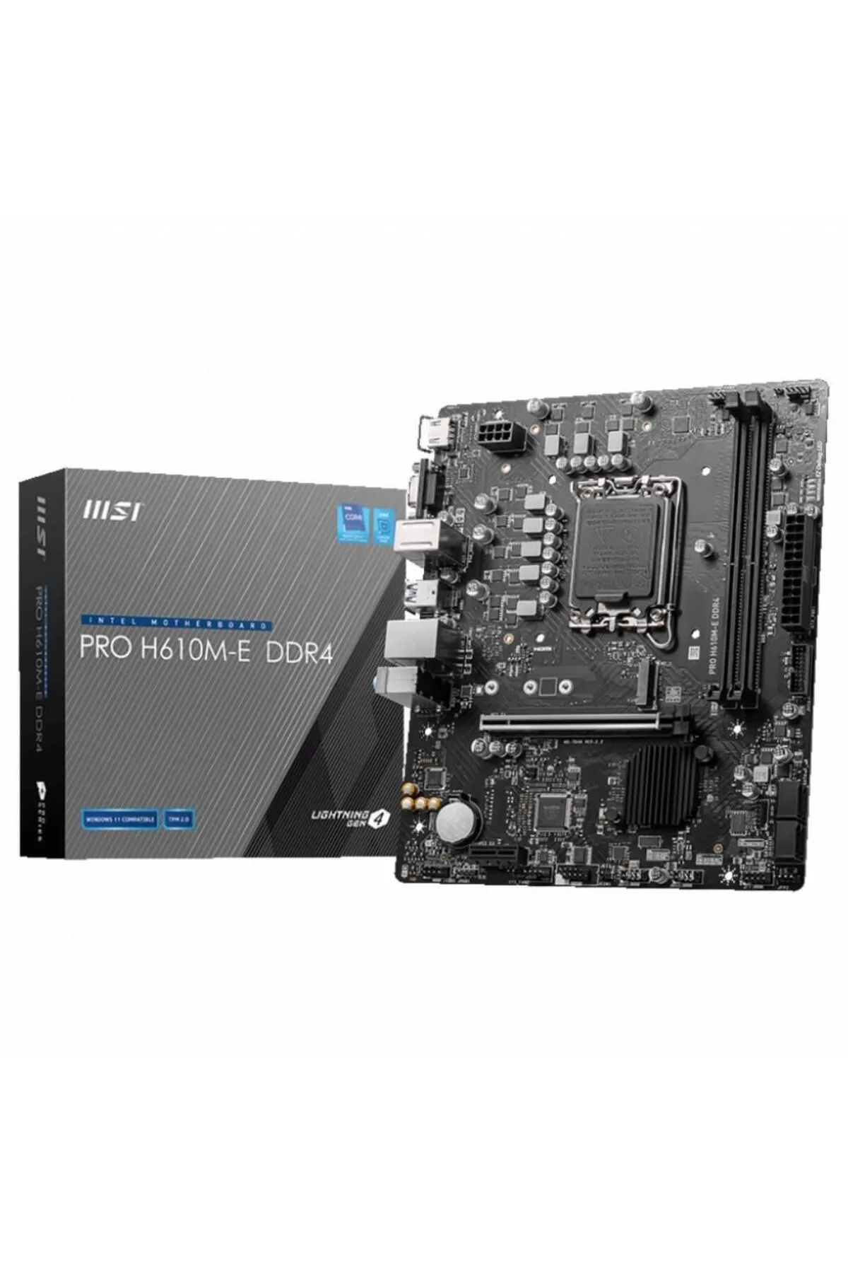 MSI Pro H610m-e 3200mhz Ddr4 Soket 1700 M.2 Hdmı Vga Matx Anakart