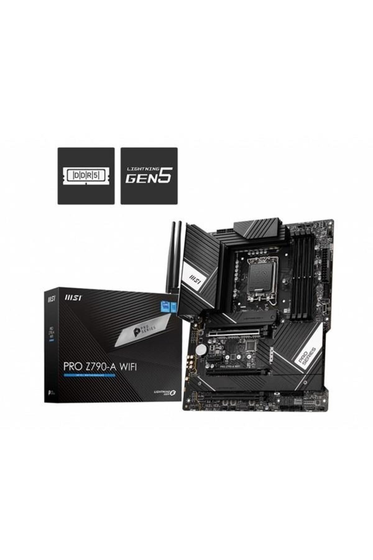 MSI Pro Z790-a Wıfı-6e Ddr5 Hdmı Dp Pcıe 16x V5.0 1700p Atx