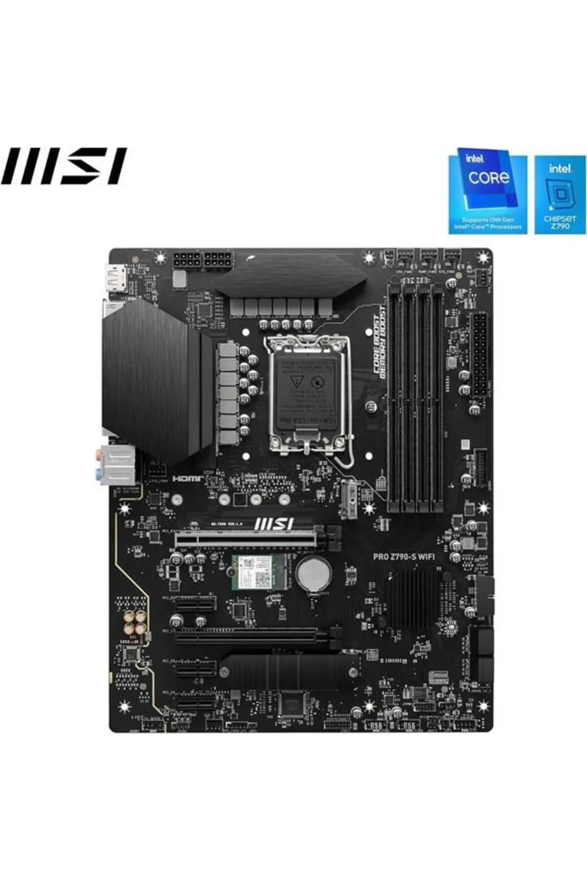 MSI Pro Z790-s Wıfı-6e Ddr5 Hdmı-dp Pcıe 4.0 1700p Atx