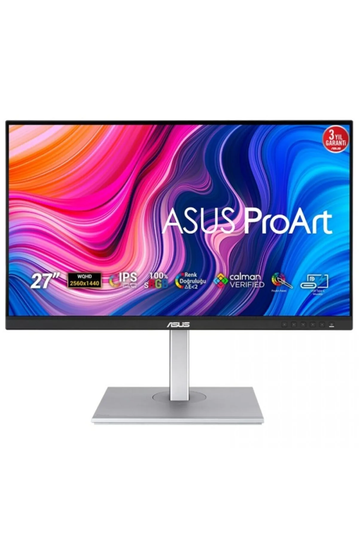 Asus Proart Pa278cv 27 2560x1440 75hz 5ms Hdmı Dp Type-c Ips Monitör