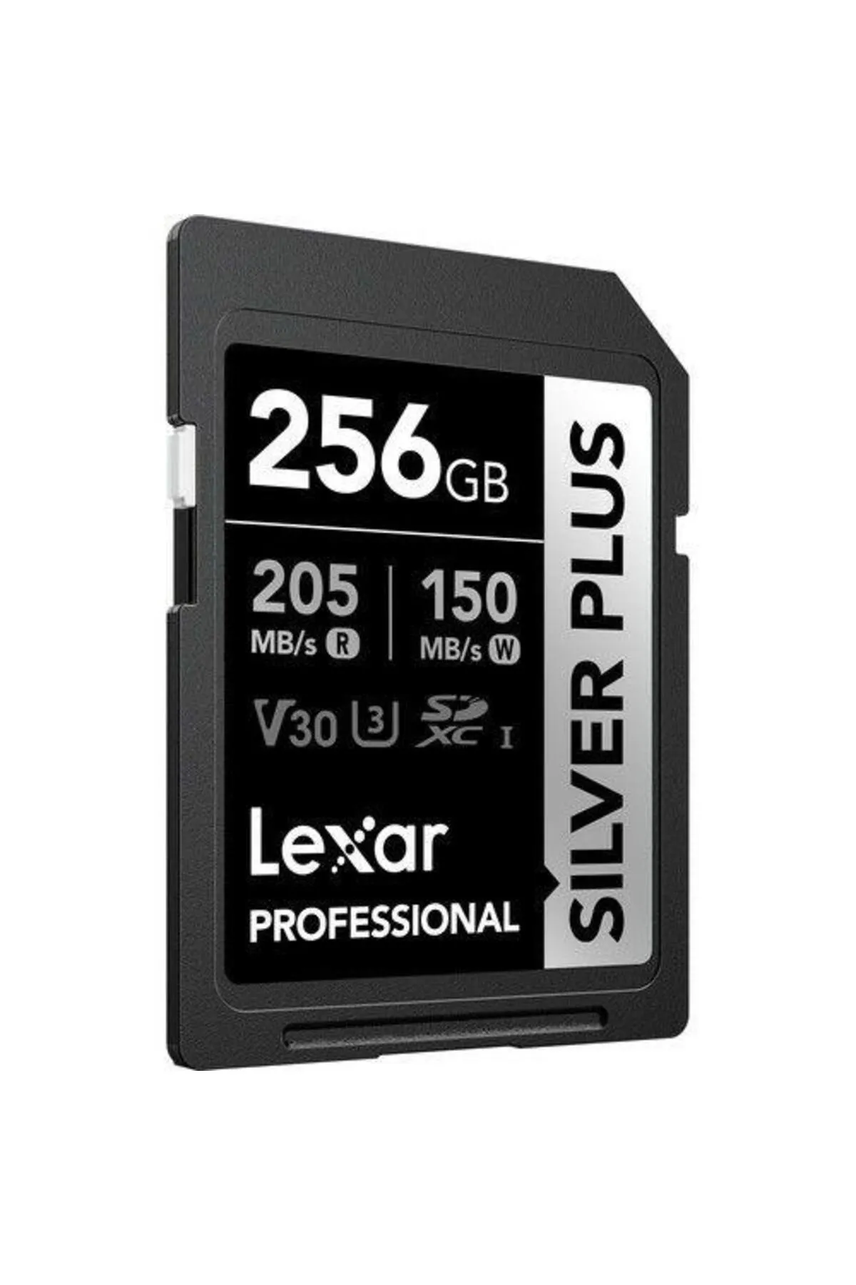 Lexar Professional 256GB 205 MB/s Silver Plus SD Hafıza Kartı