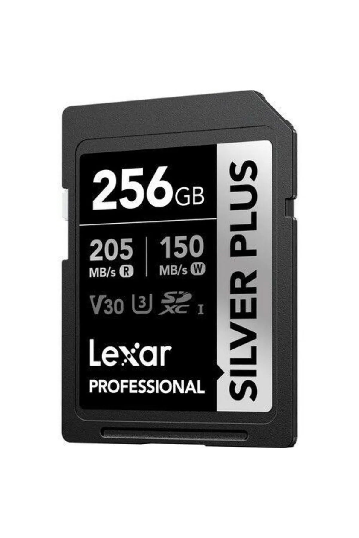 Lexar Professional 256GB 205 MB/s Silver Plus SD Hafıza Kartı