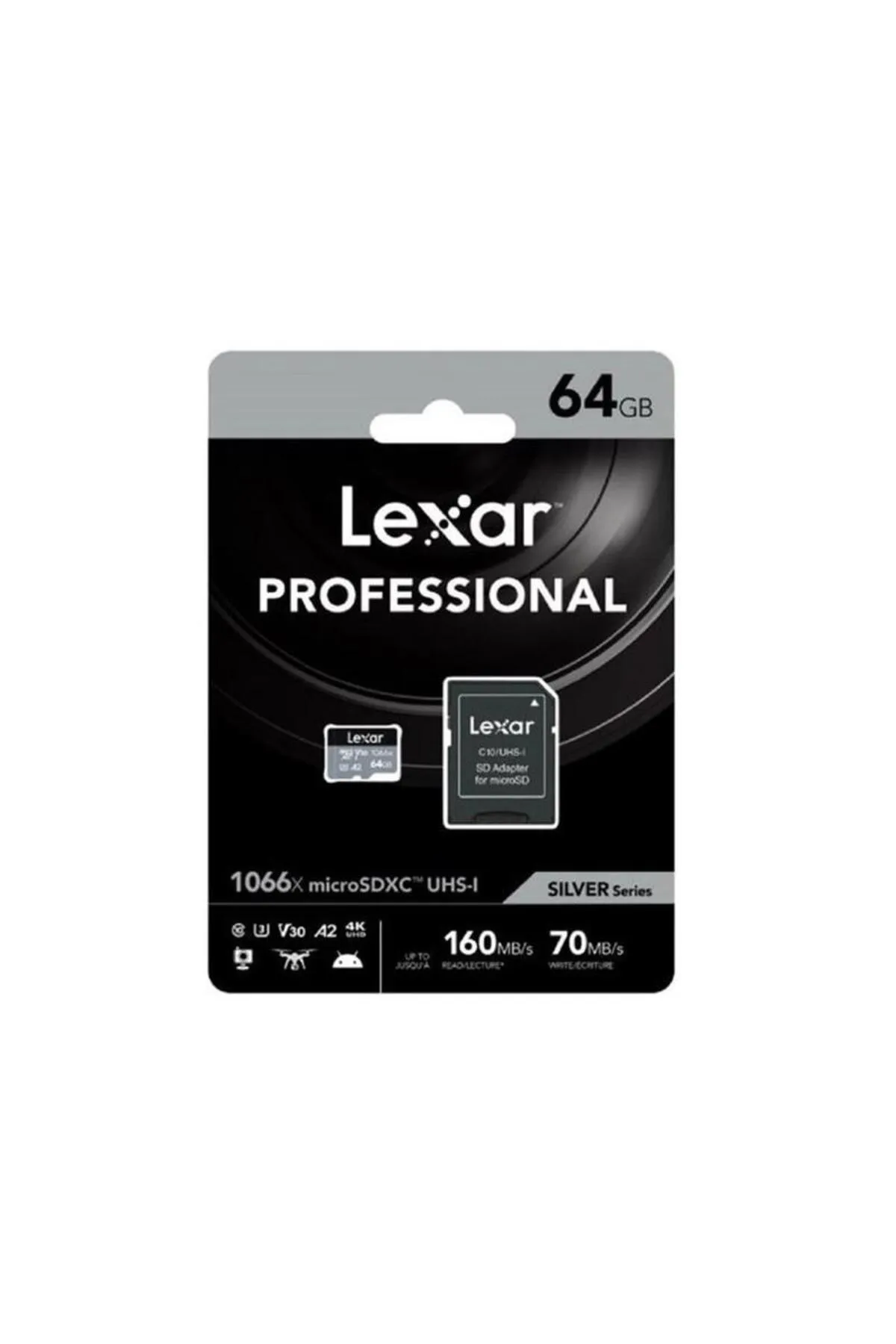 Lexar Professional 64GB 160mb/s MicroSDXC Hafıza Kartı