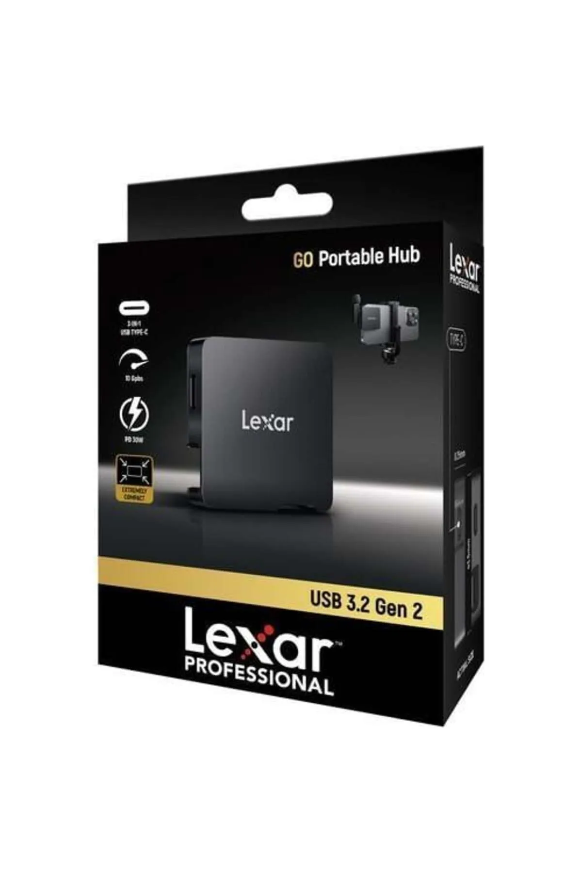 Lexar Professıonal Go Portable Hub Lpasl400-rnbng 10gbe Usbc Hub