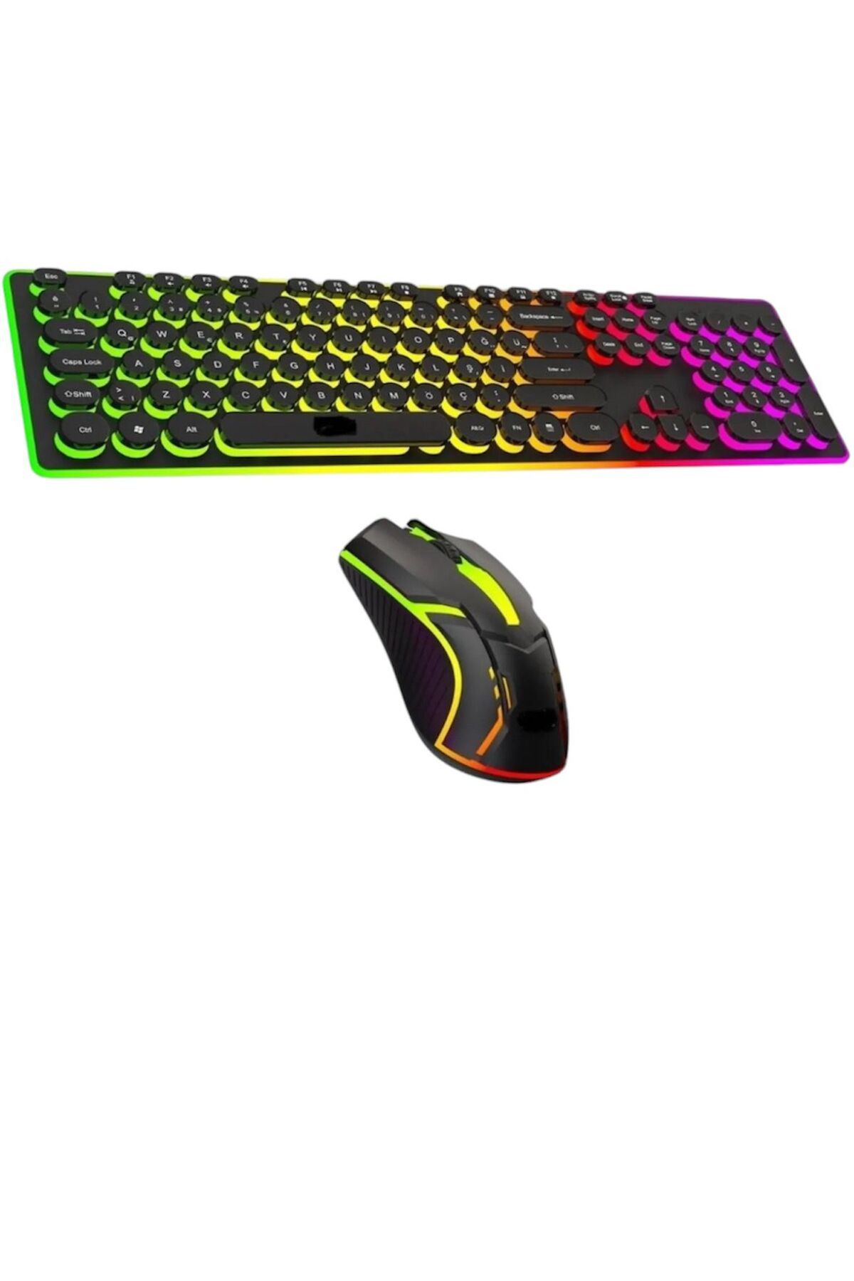 SNEXPRES Profesyonel 5in1 Oyuncu Takımı 7.1 RGB Kulaklık Işıklı Klavye ve Mouse Set