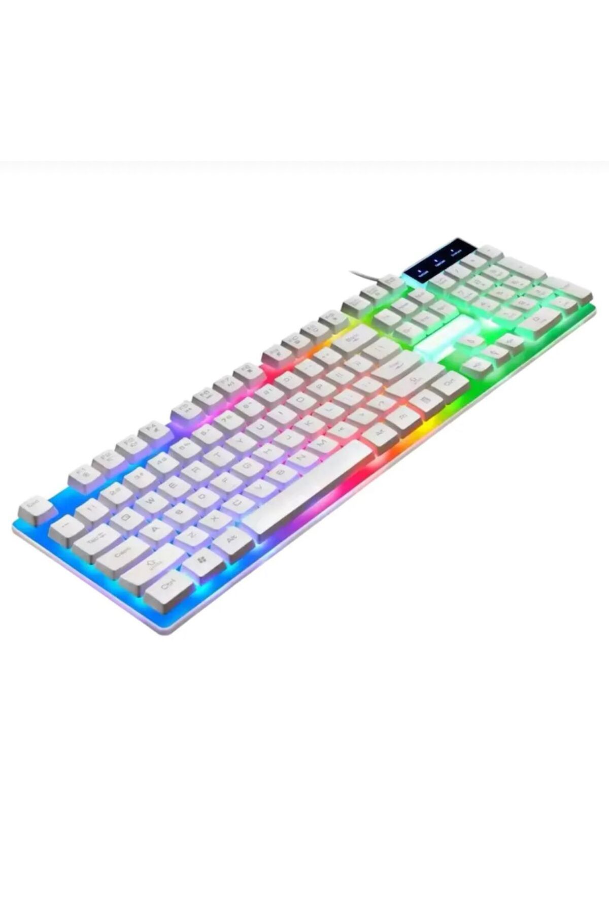 MASLİNG Profesyonel Işıklı klavye - mouse- mousepad Led Işıklı Rgb Laptop Pc Uyumlu 1+1 Hoparlör MAS-38