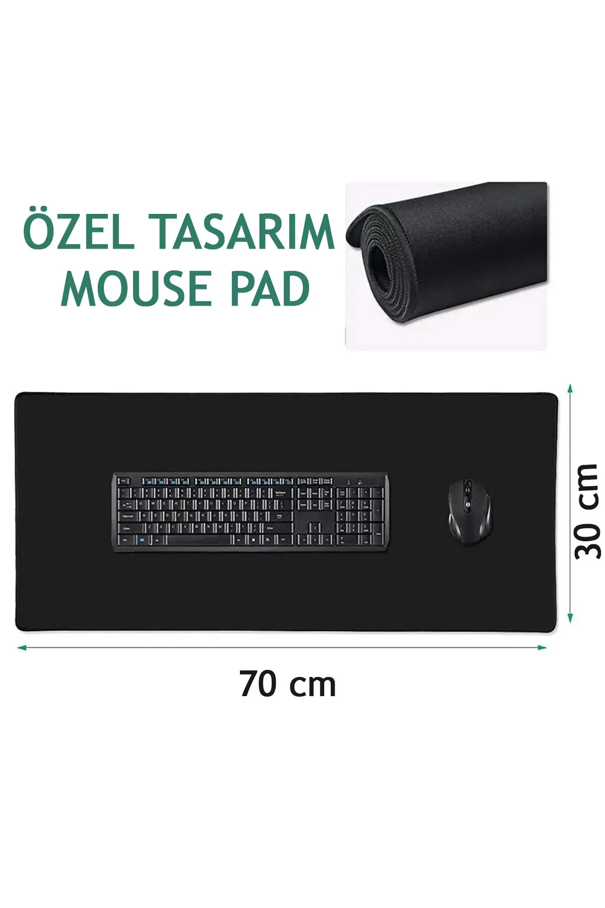 Factorial Profesyonel Mouse Pad 70cmx30cm Mouse Klavye Oyuncu Fare Altı Taban Dikişli Samsung A4 Tech Corsair