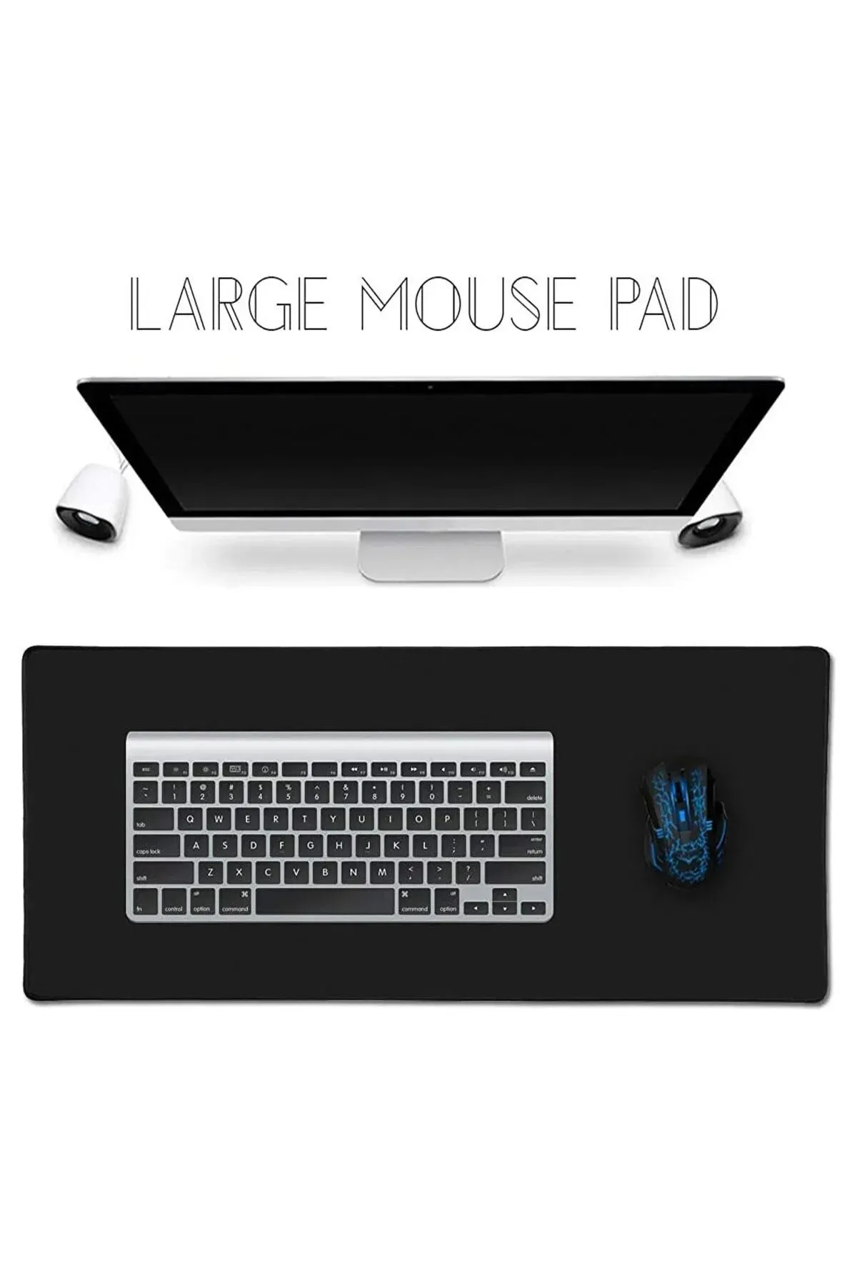 Factorial Profesyonel Mouse Pad 70cmx30cm Mouse Klavye Oyuncu Fare Altı Taban Dikişli Samsung A4 Tech Corsair