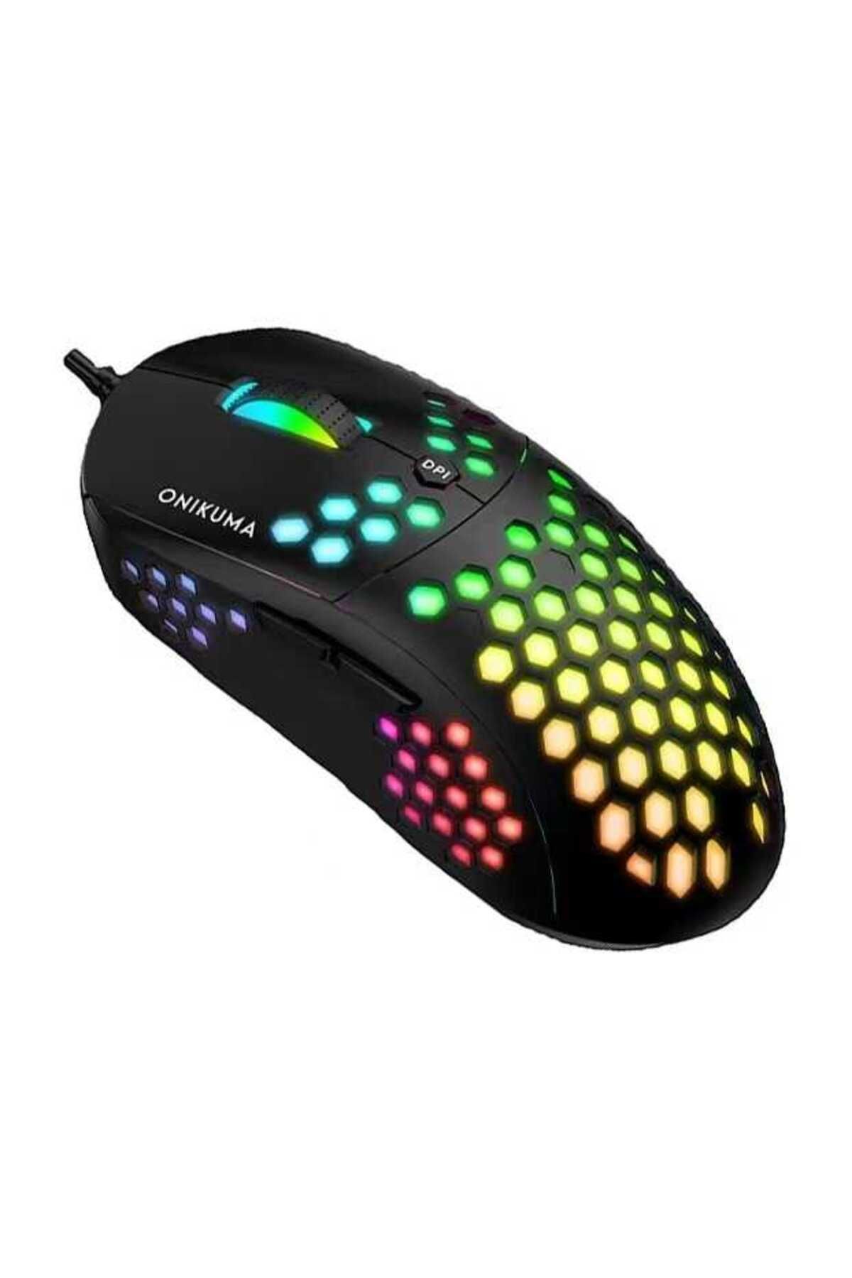 Canpay Profesyonel Oyun Deneyimi için RGB LED Aydınlatmalı Hassas Kontrollü Ultra Hafif Gaming Oyuncu Mouse