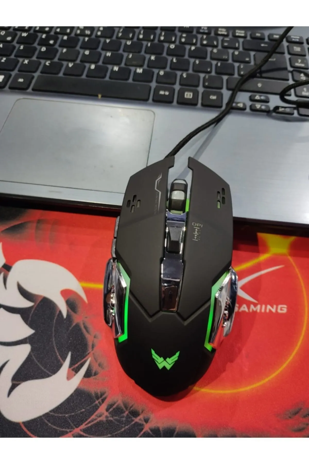 T G Profesyonel Oyuncu Mouse Ile Rakiplerin Oyundan Kaçacak Işıklı Kablolu Rgb Ledli