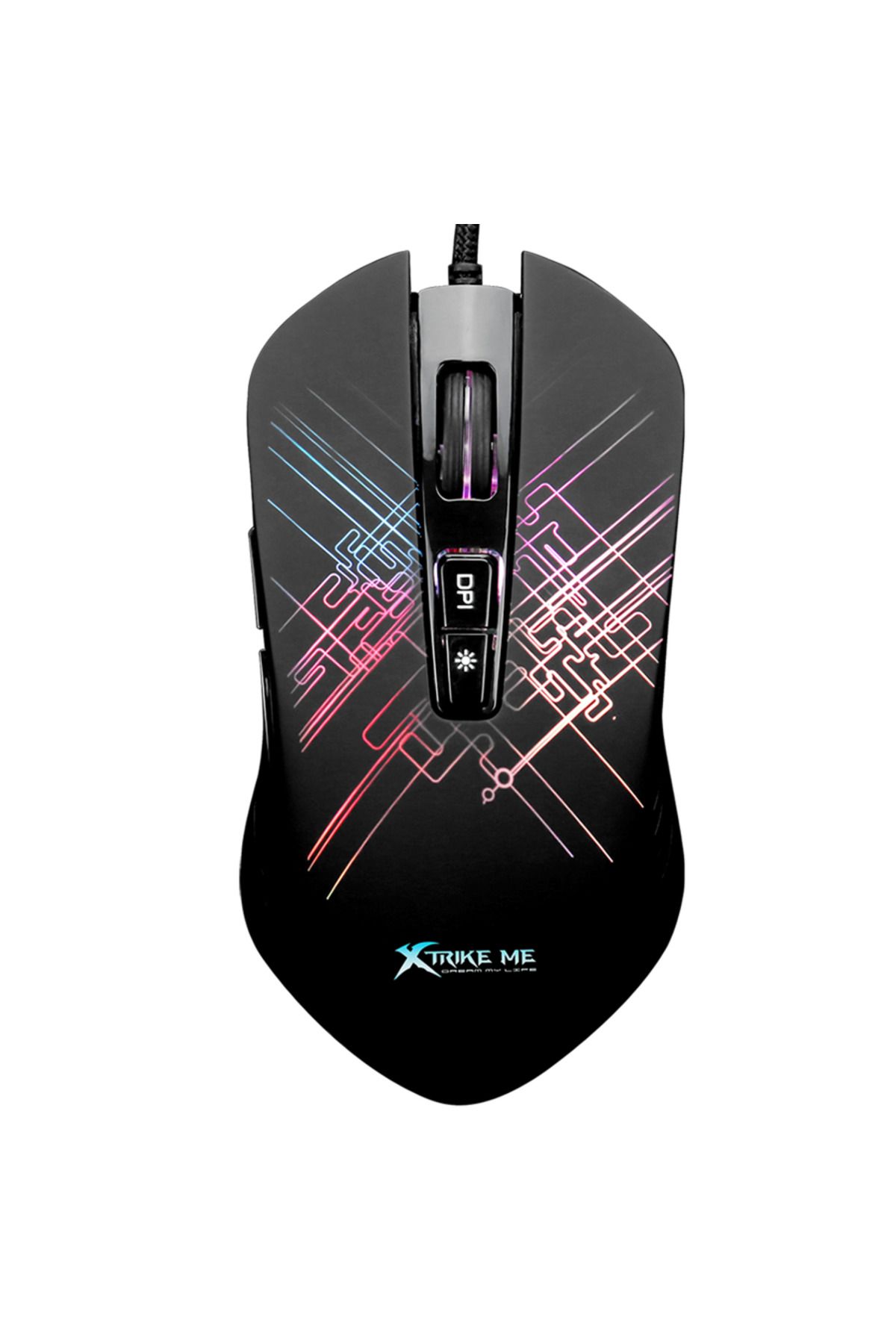 Canpay Profesyonel Oyuncular için 7 Tuşlu RGB LED Aydınlatmalı, Pro Gaming Oyuncu Mouse (1.7 Metre Kablo)