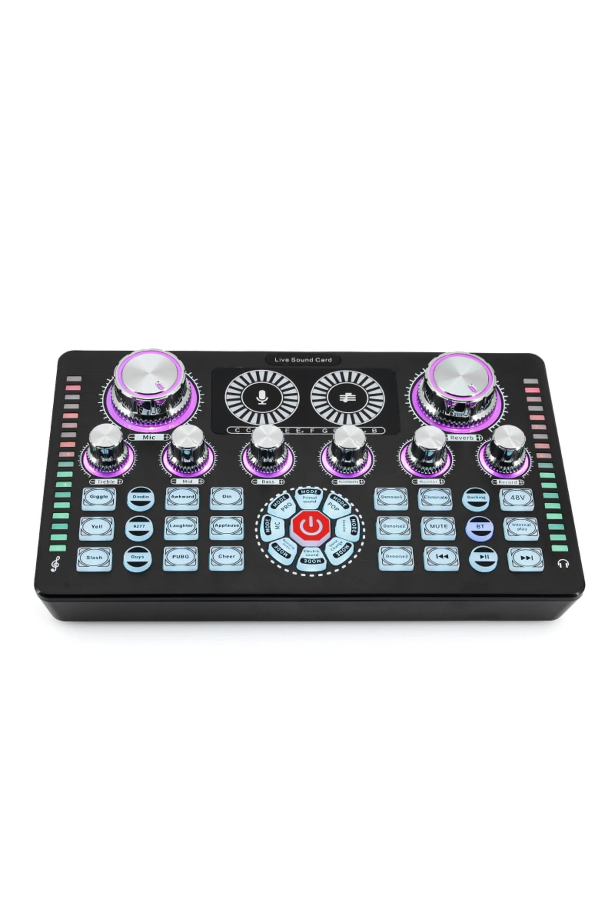 KEEPRO Profosyonel canlı yayın ses kartı profosyonel audio mixer 48 volt canlı yayın ses kartı