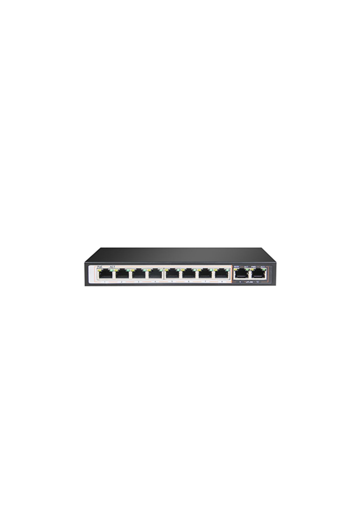 Tiandy PS-1008E-2G 8 10/100Mbps Port AI PoE Switch 2GE Uplink