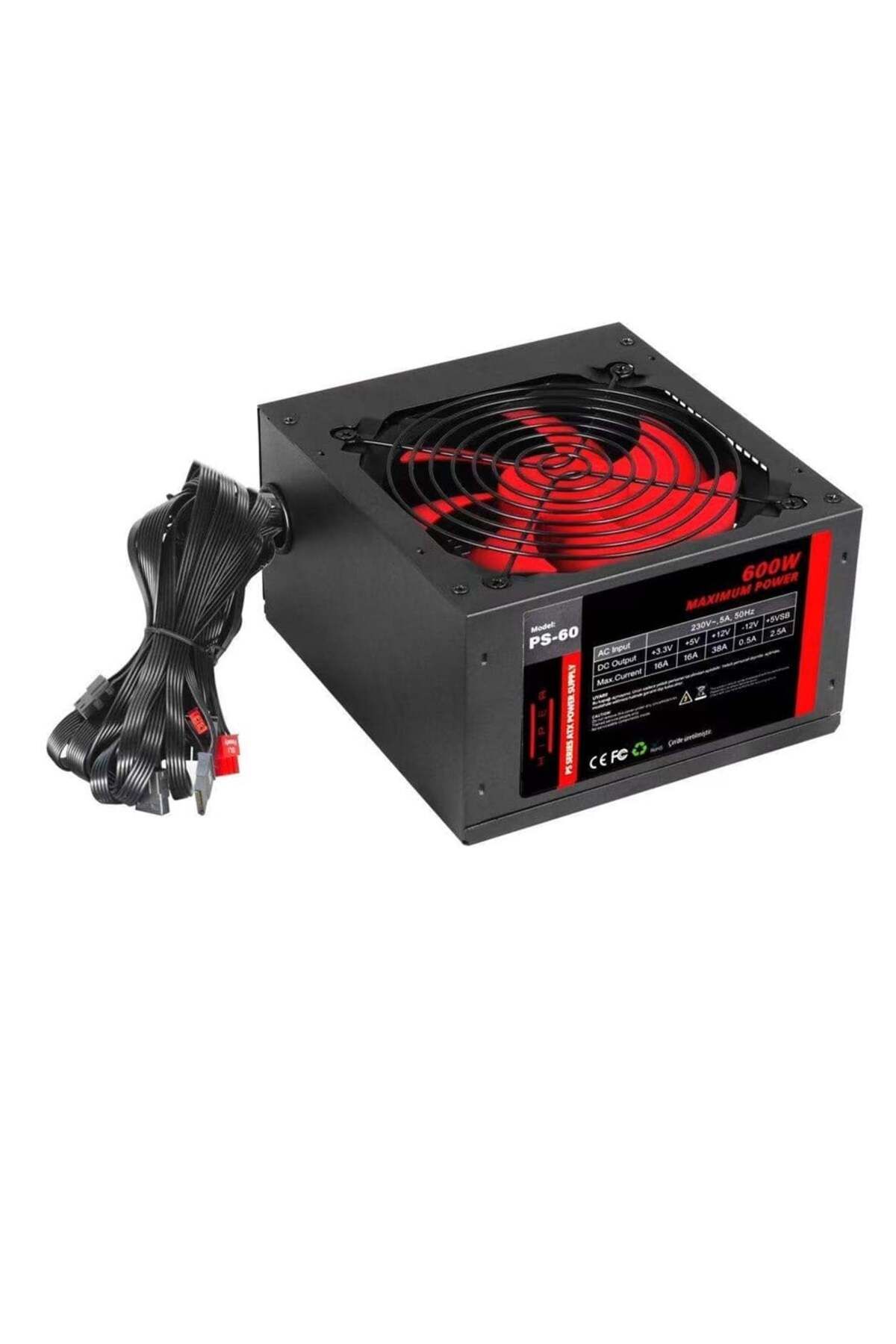 Hiper Ps-60 600w 12 Cm Fan Power Supply