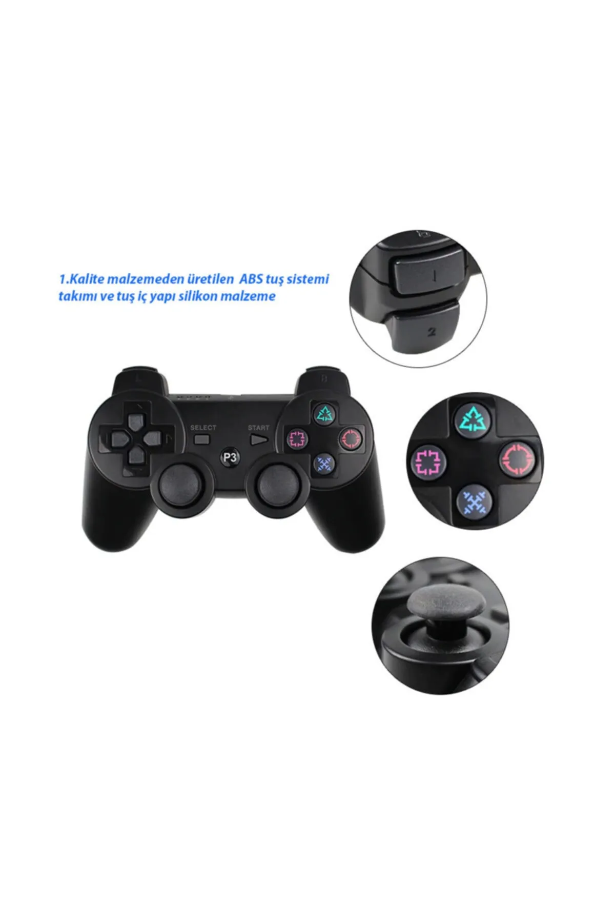 CAFELE Ps3 Dualshock 3 Sixaxis Kablosuz Kumanda