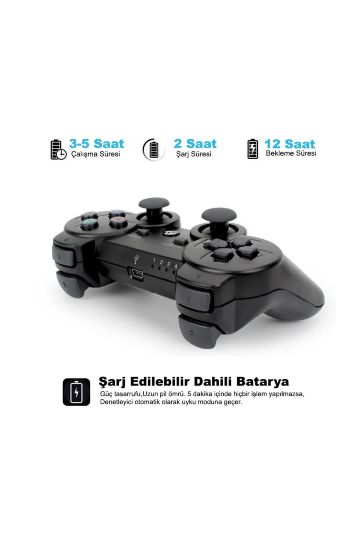 CAFELE Ps3 Dualshock 3 Sixaxis Kablosuz Kumanda