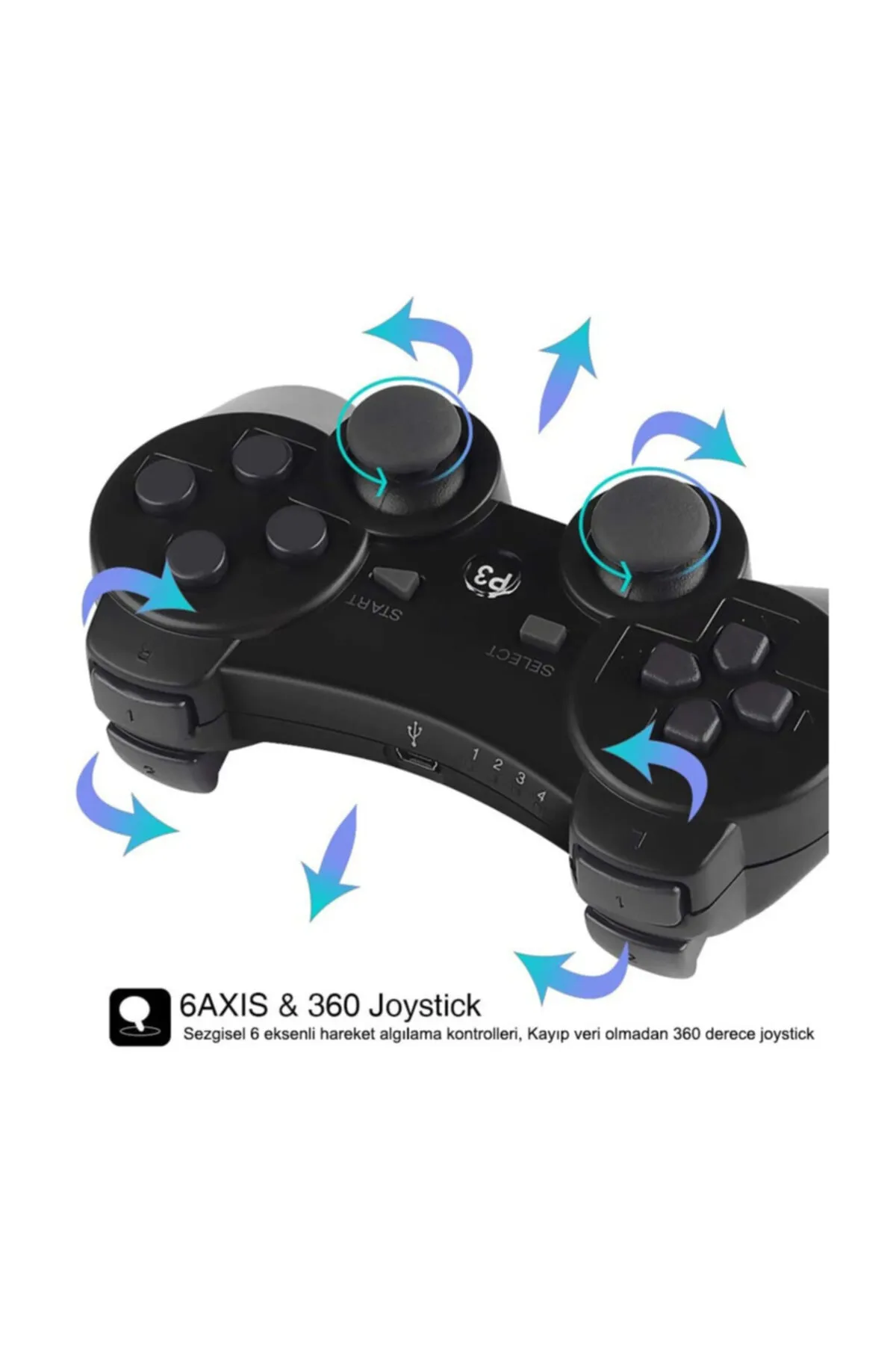 CAFELE Ps3 Dualshock 3 Sixaxis Kablosuz Kumanda