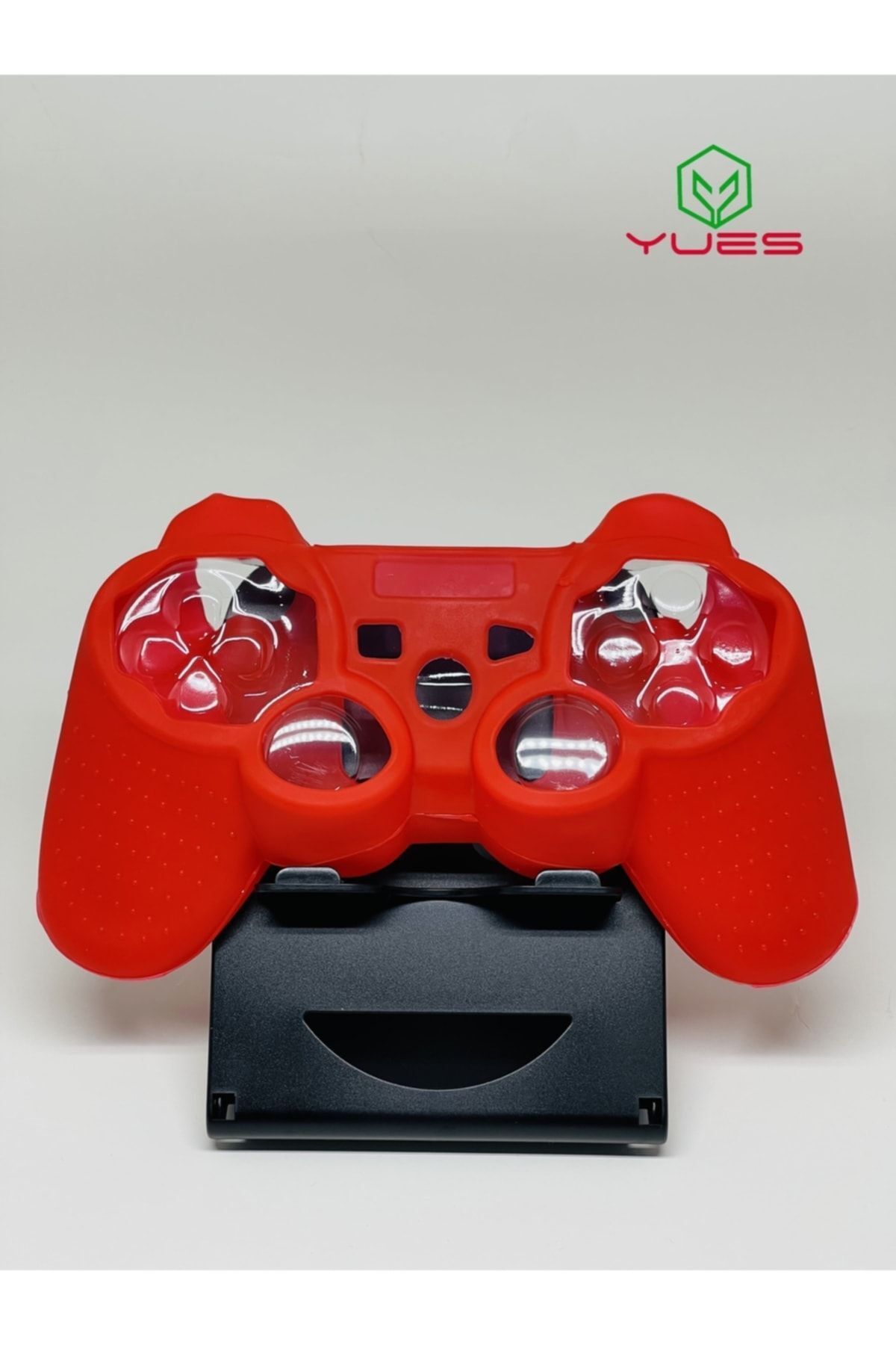 YUES Ps3 Joystick Silikon Kılıf Dualshock Koruyucu Kılıf Kırmızı