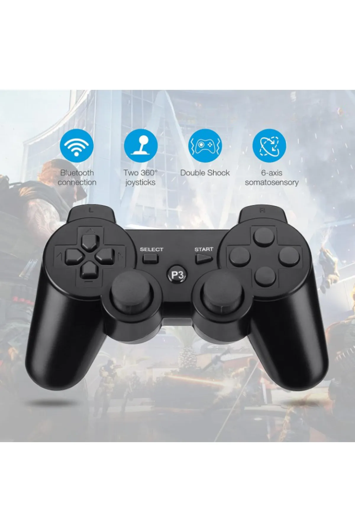 nextbuy Ps3 Kablosuz Analog Oyun Kolu Dualshock Oyuncu Konsolu Wireless Joystick Controller Double Kumanda