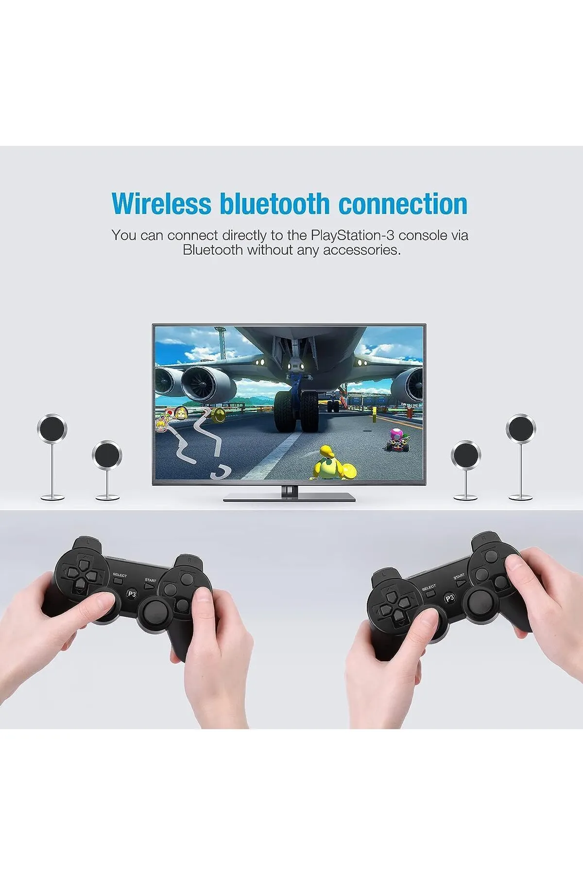 nextbuy Ps3 Kablosuz Analog Oyun Kolu Dualshock Oyuncu Konsolu Wireless Joystick Controller Double Kumanda