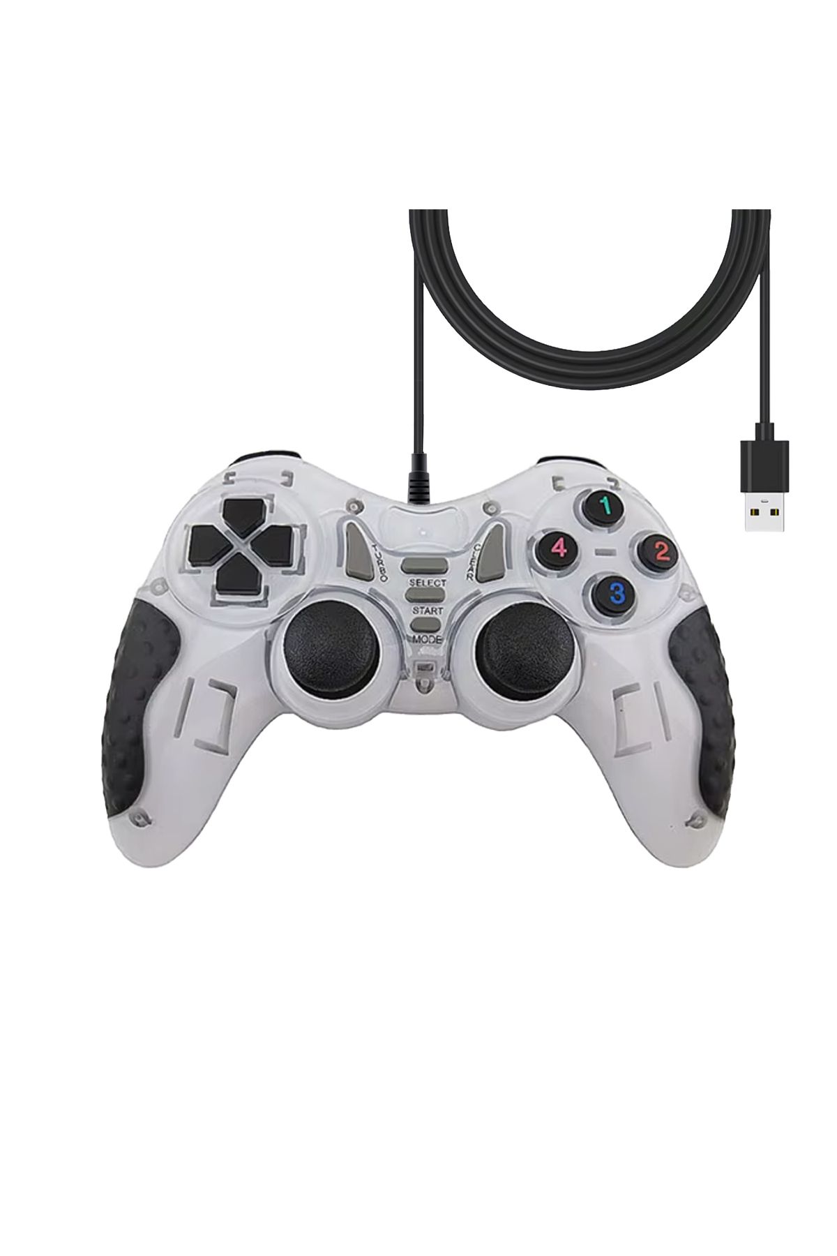 Microcase Ps3 Ps4 Usb Kablolu Çift Titreşimli Pc Konsol Oyun Kolu Gamepad Joystick -al4630 Yk6005