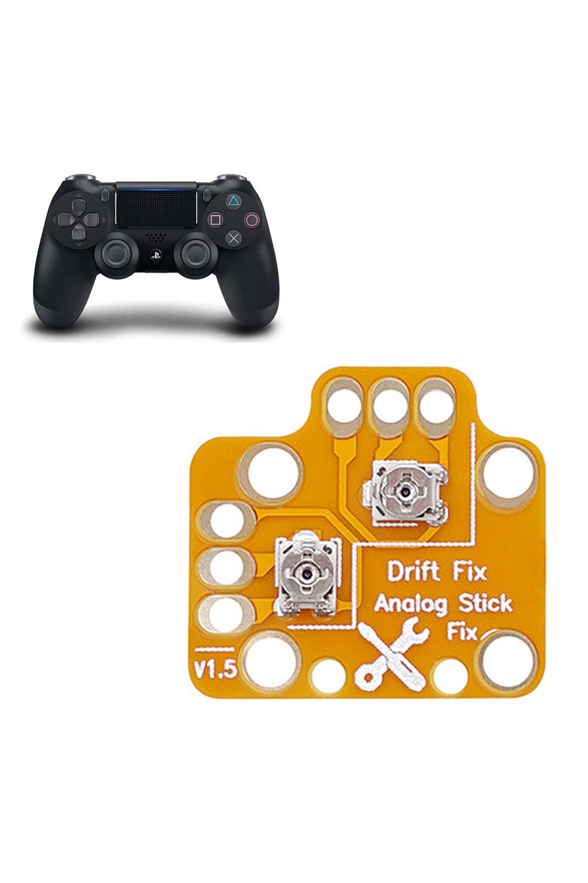 POPKONSOL PS4 Analog Drift Fix 2+2 Set Playstation 4 Kol Joystick Motor Tamir Yedek Parça