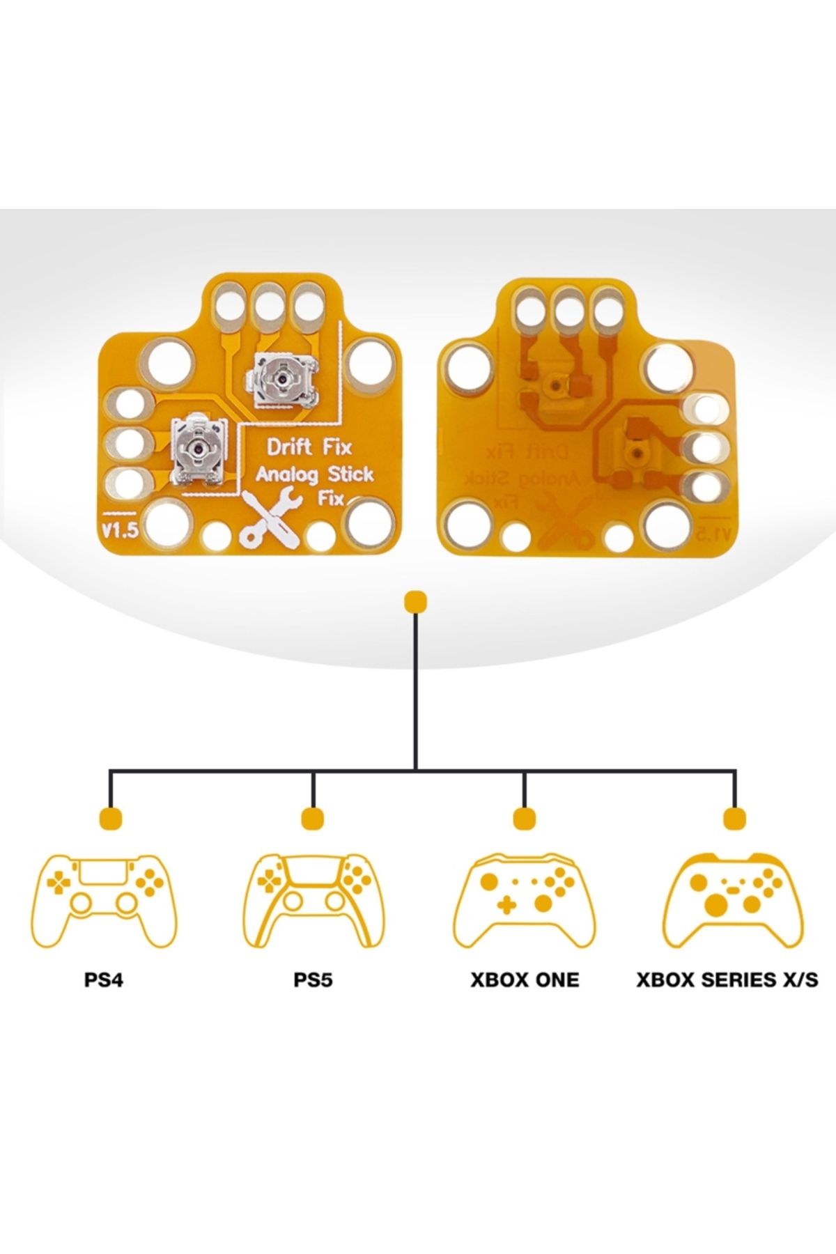 POPKONSOL PS4 Analog Drift Fix 2+2 Set Playstation 4 Kol Joystick Motor Tamir Yedek Parça