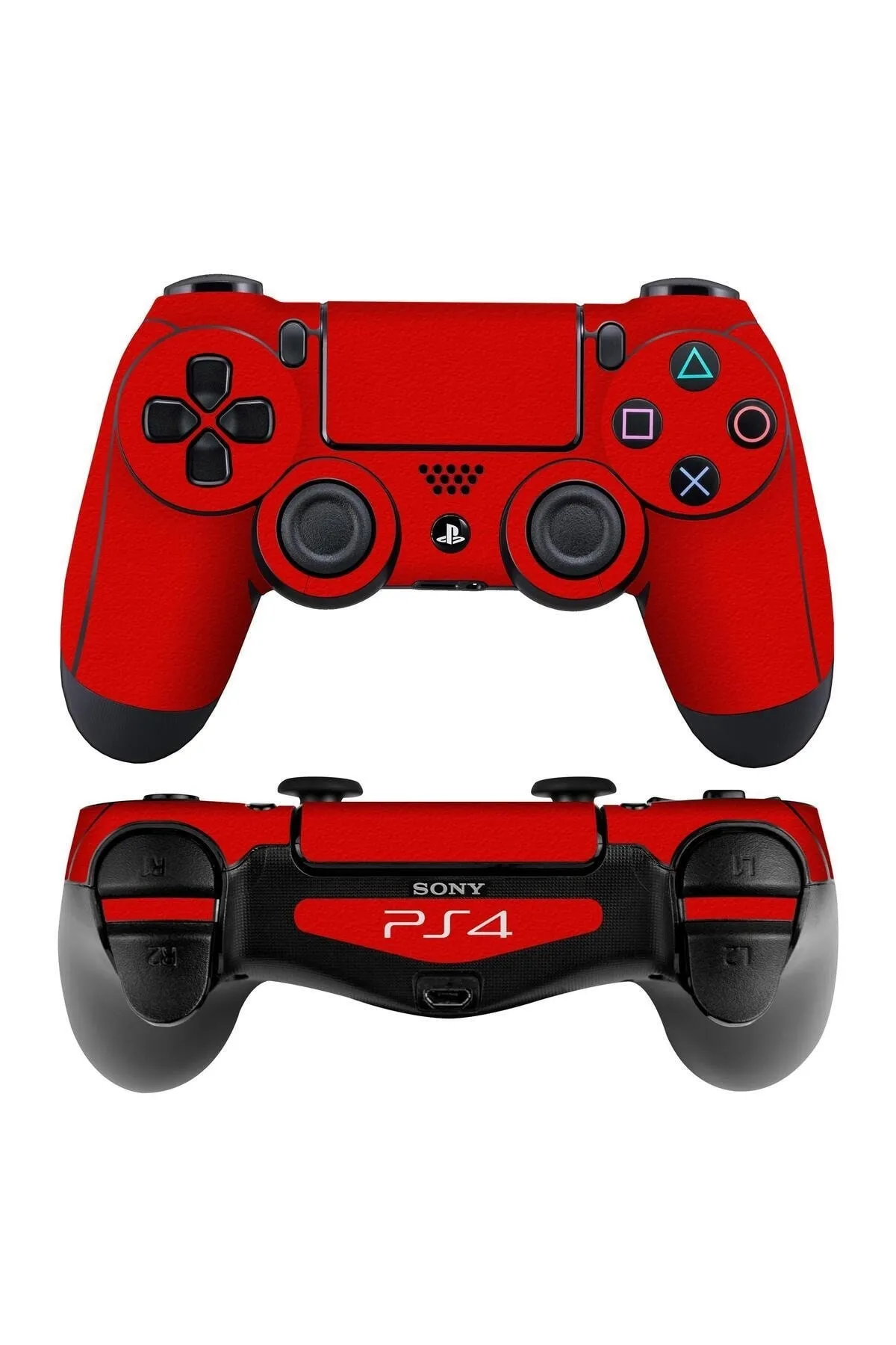 Papscover Ps4 DualShock Dokulu Kırmızı Kaplama