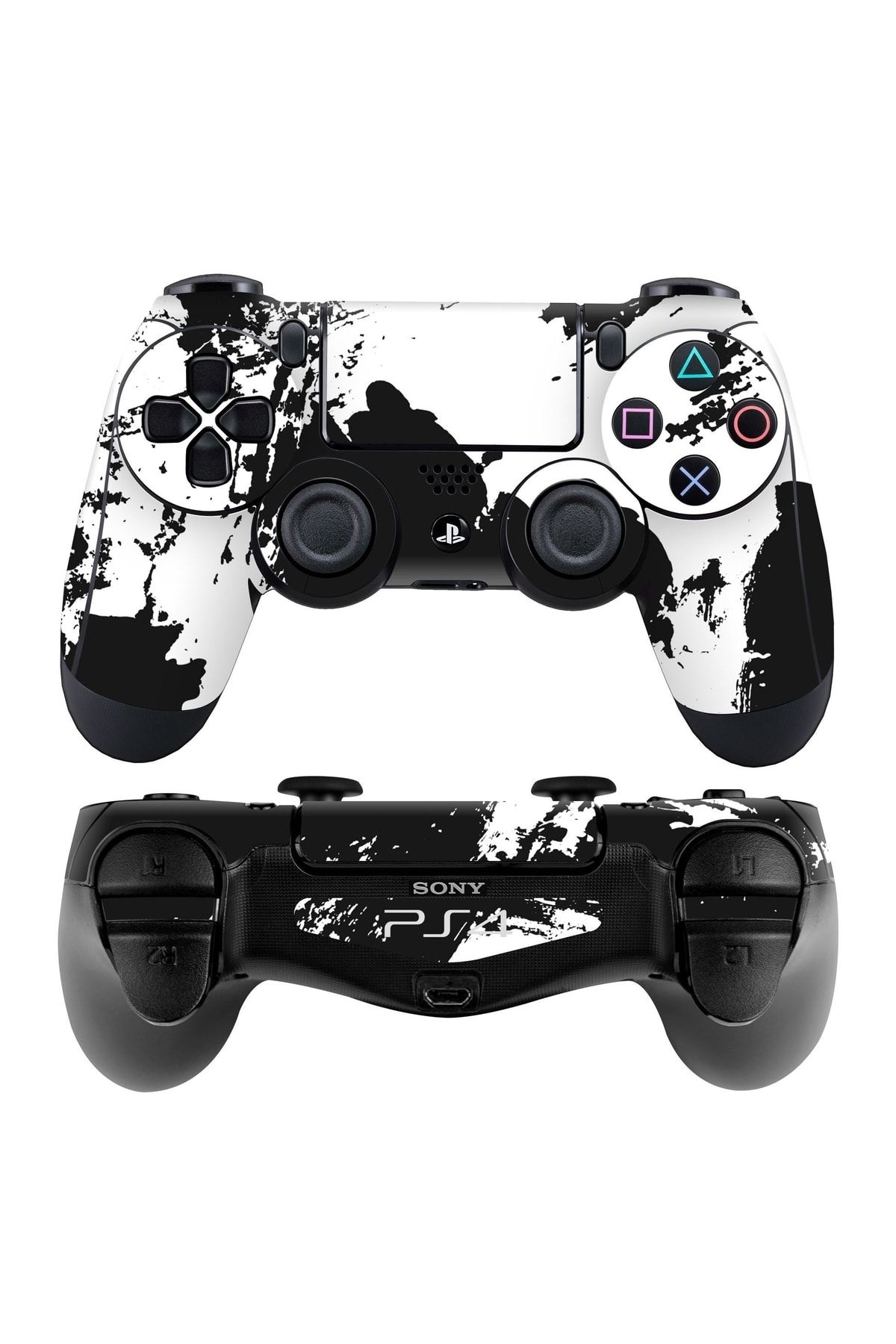 Papscover Ps4 Dualshock Kaplama Siyah Beyaz